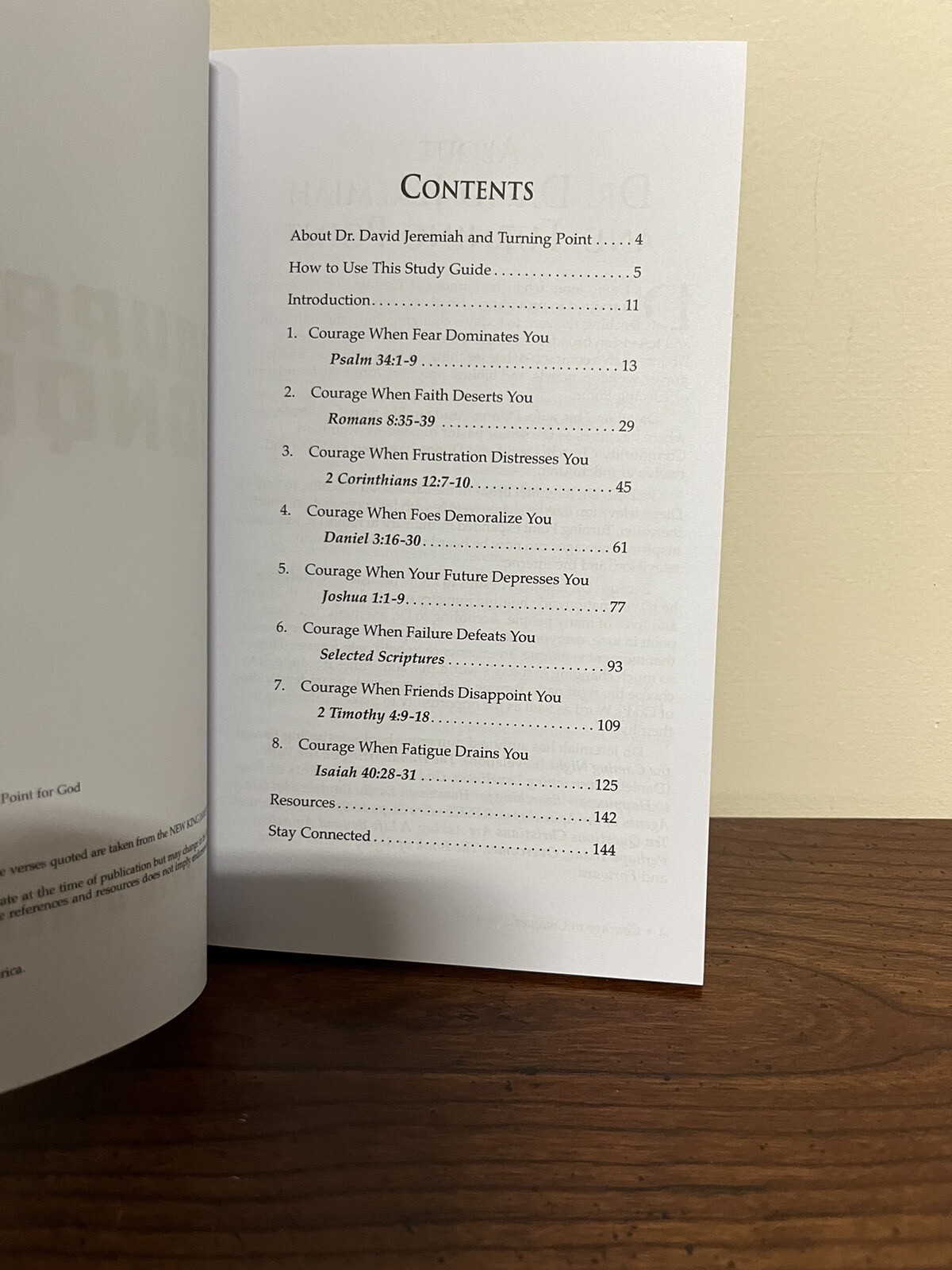 David Jeremiah Study Guide « COURAGE to CONQUER » Brand New Paperback ~Rare~