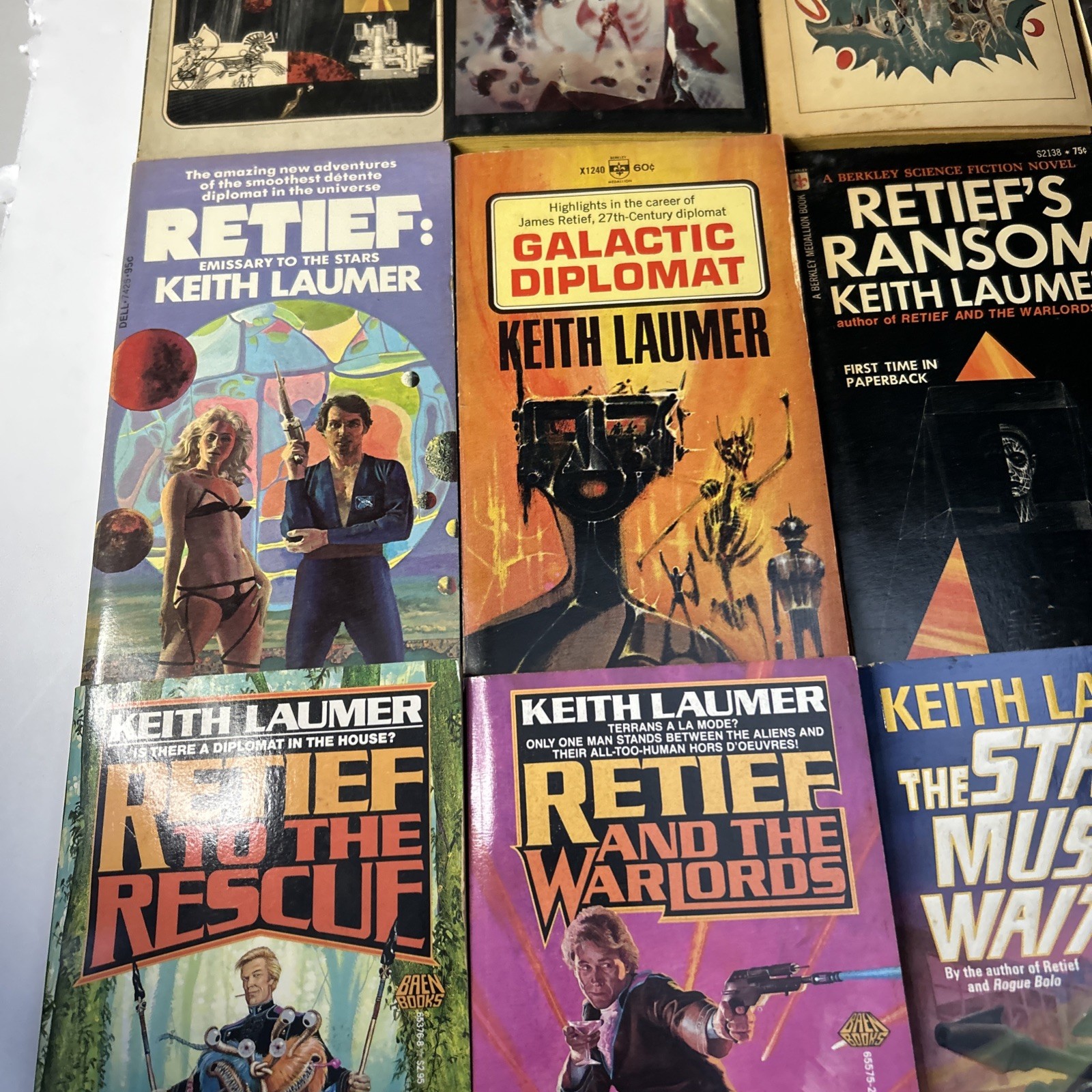 Keith Laumer Vintage Sci Fi PB Book Lot of 12 Vintage 1960s-1980s Very Good Cond