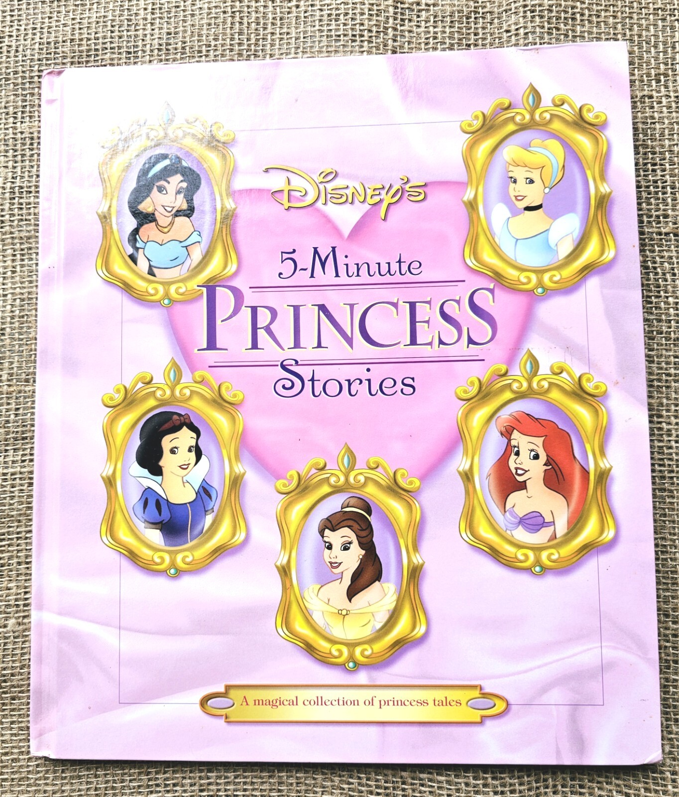 2001 Disney Store 4 Minute Princess Stories HB Book 12.25&Prime;x10.5&Prime;