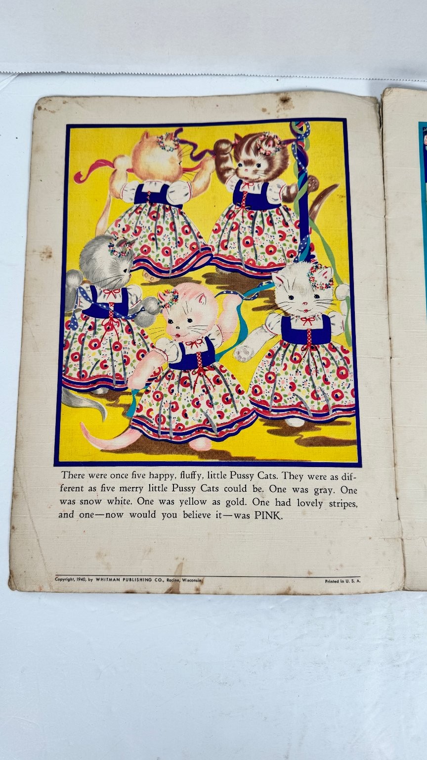 Vintage Children&rsquo;s Story Book Lot 1938-40 Whitman Merrill Peter Rabbit Pigs
