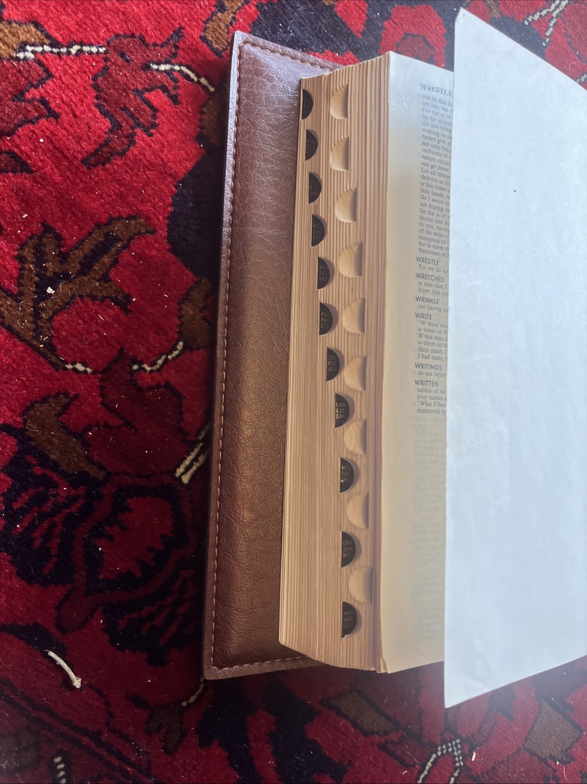 1985 Nelson The Prophecy Edition Bible 403HC Hardcover w/ Leather Cover