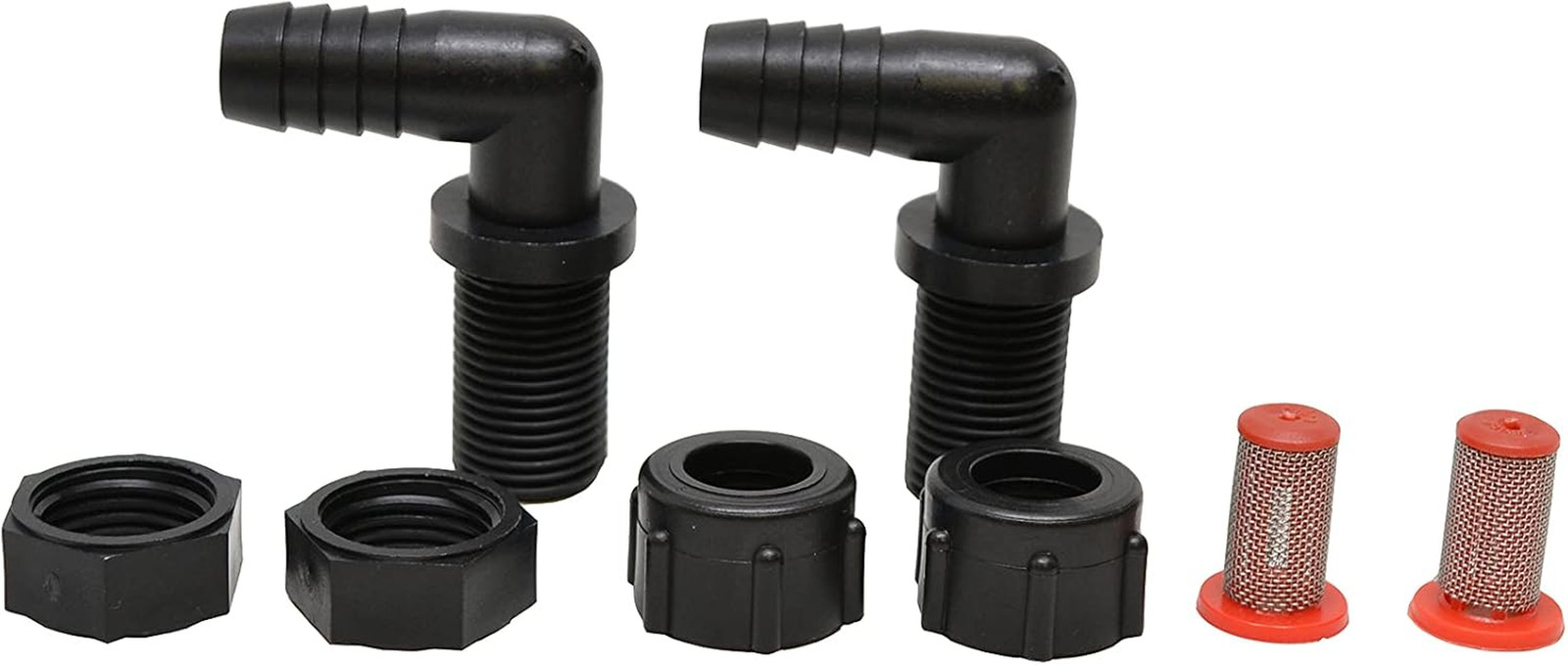 Valley Industries Polypropylene Elbow Nozzle Body Kit – 11/16&Prime; MPS X 3/8&Prime; HB, 2