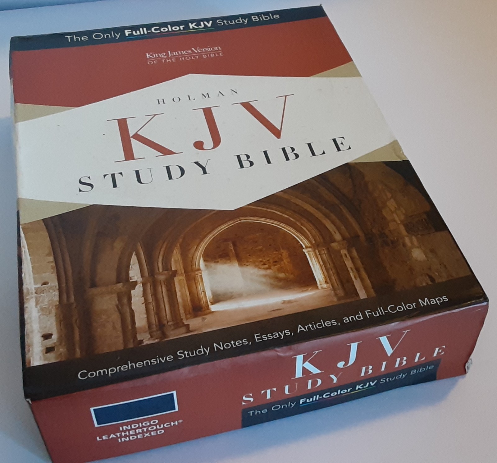 KJV King James Version Study Bible Holman Indigo (Blue) LeatherTouch Indexed