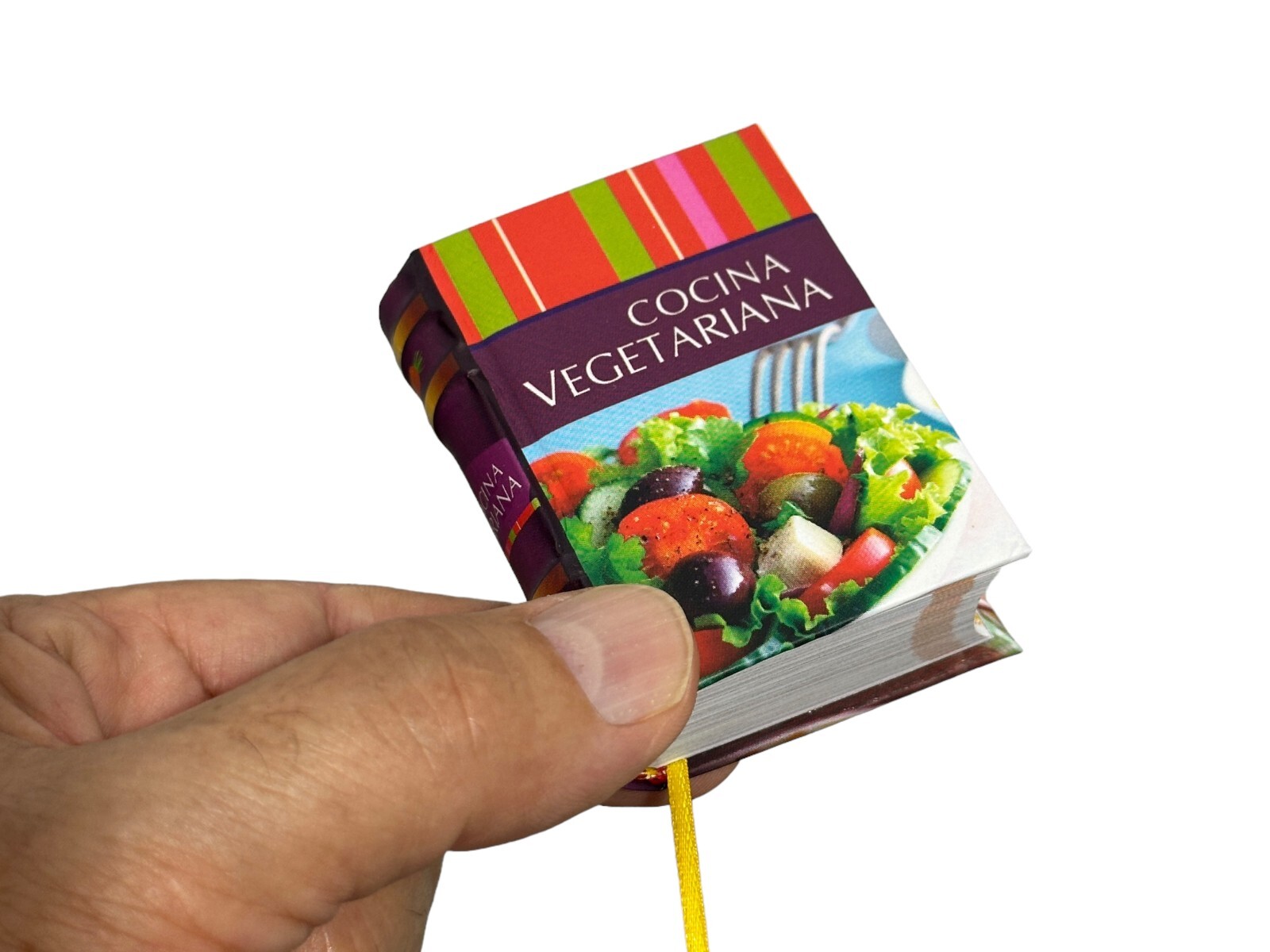 Miniature book « Cocina Vegetariana » more than 80 recipes 320 pages color photos