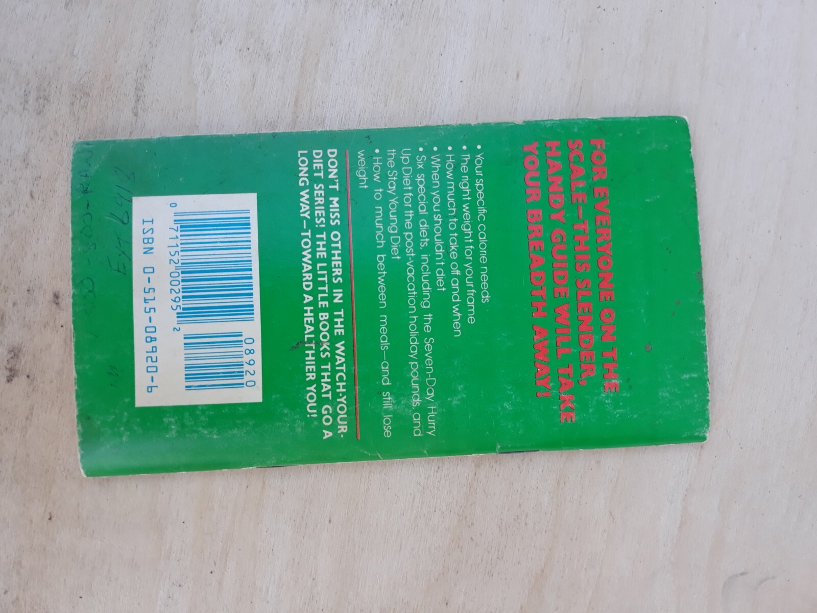 1981 Calorie Counter for 6 quick-loss diets William Kaufman Lose Weight Tub5D
