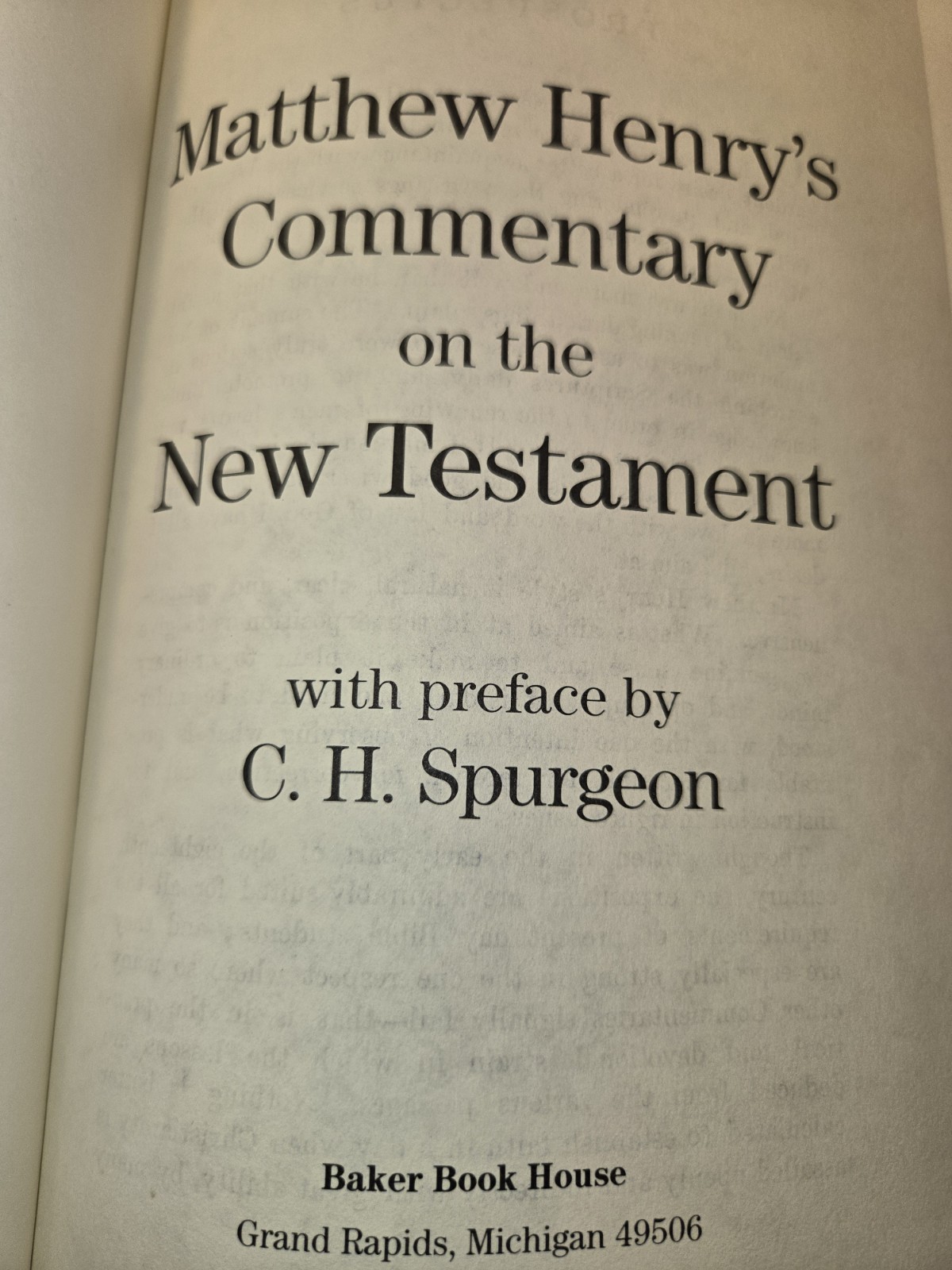 Baker Book House Matthew Henry Commentary on the New Testament 10-Vol HC 1983