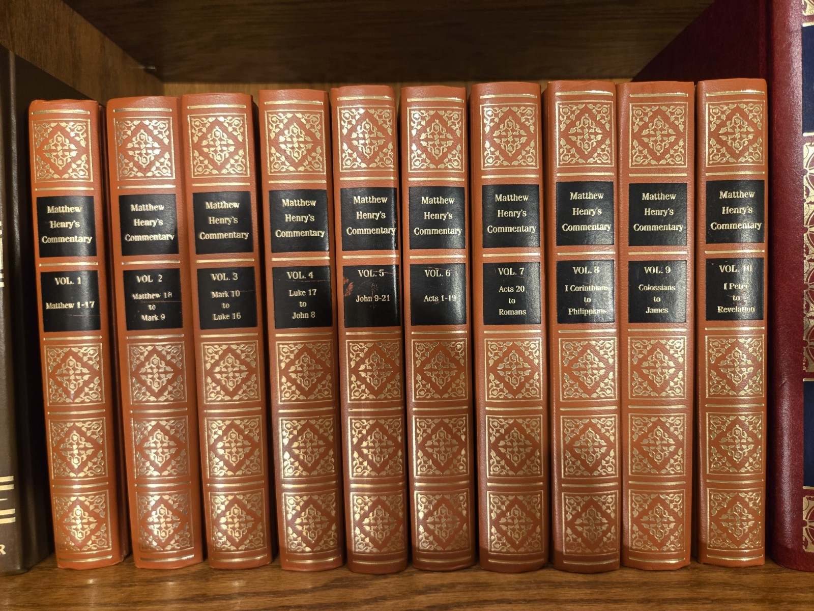 Baker Book House Matthew Henry Commentary on the New Testament 10-Vol HC 1983