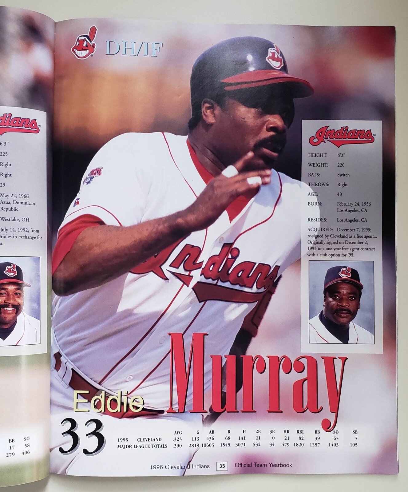 1996 Cleveland Indians (Guardians) Yearbook MLB Jacobs Field 72+ Pages MINT/NEW