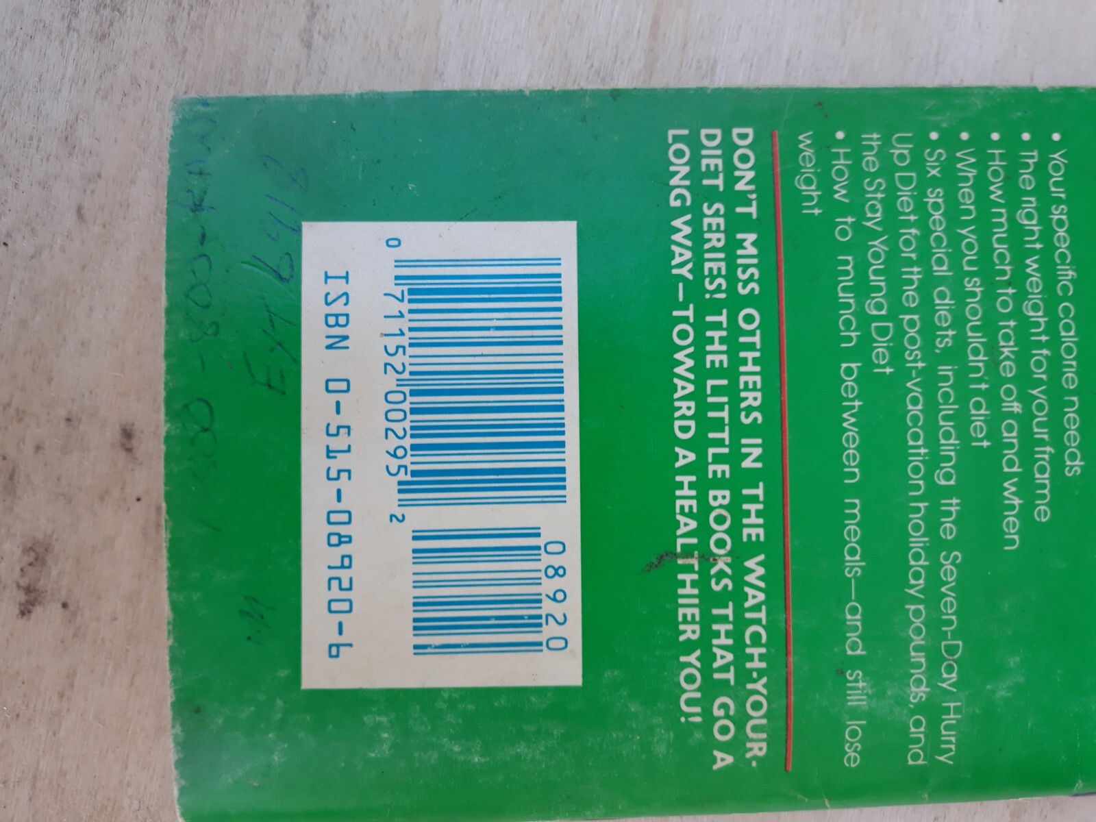 1981 Calorie Counter for 6 quick-loss diets William Kaufman Lose Weight Tub5D