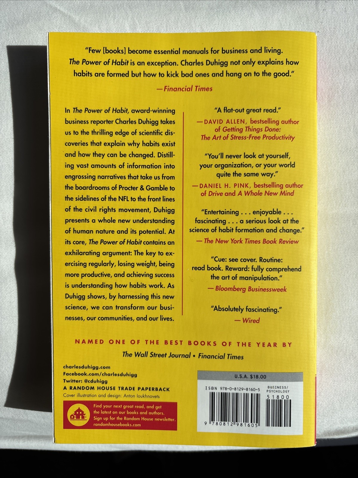 The Power of Habit : Why We Do What We Do in Life and Business by Charles Duhigg