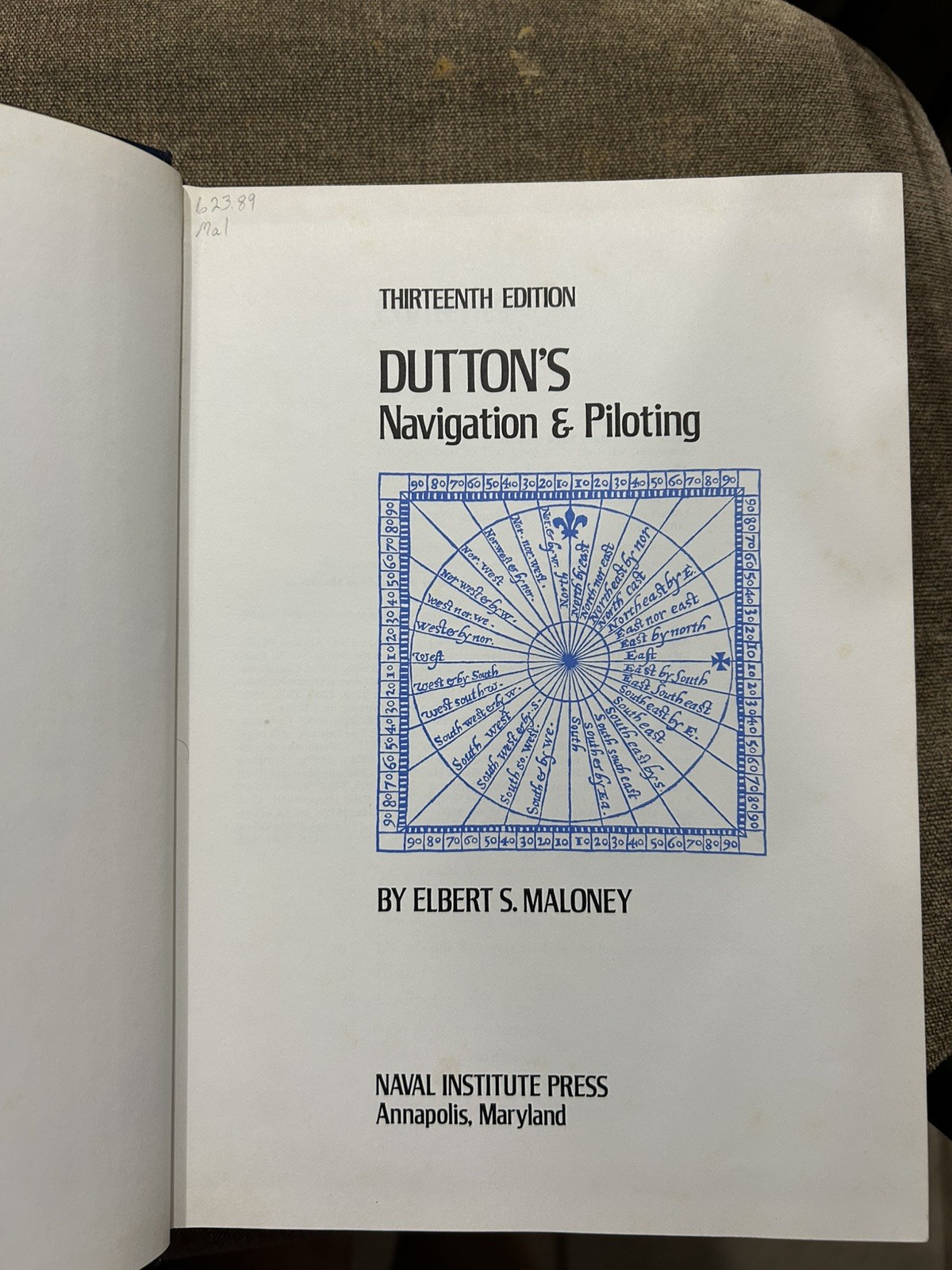 Dutton&rsquo;s Navigation and Piloting Hardcover 13th Edition Elbert S. Maloney 1978