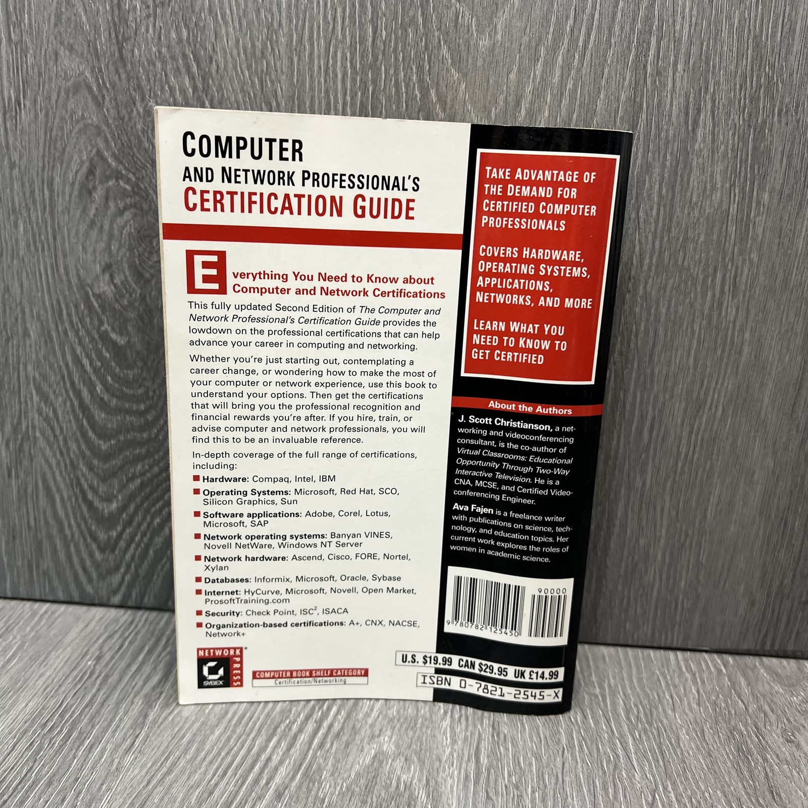Computer and Network Professional&rsquo;s Certification Guide Christianson 1999 2nd Ed