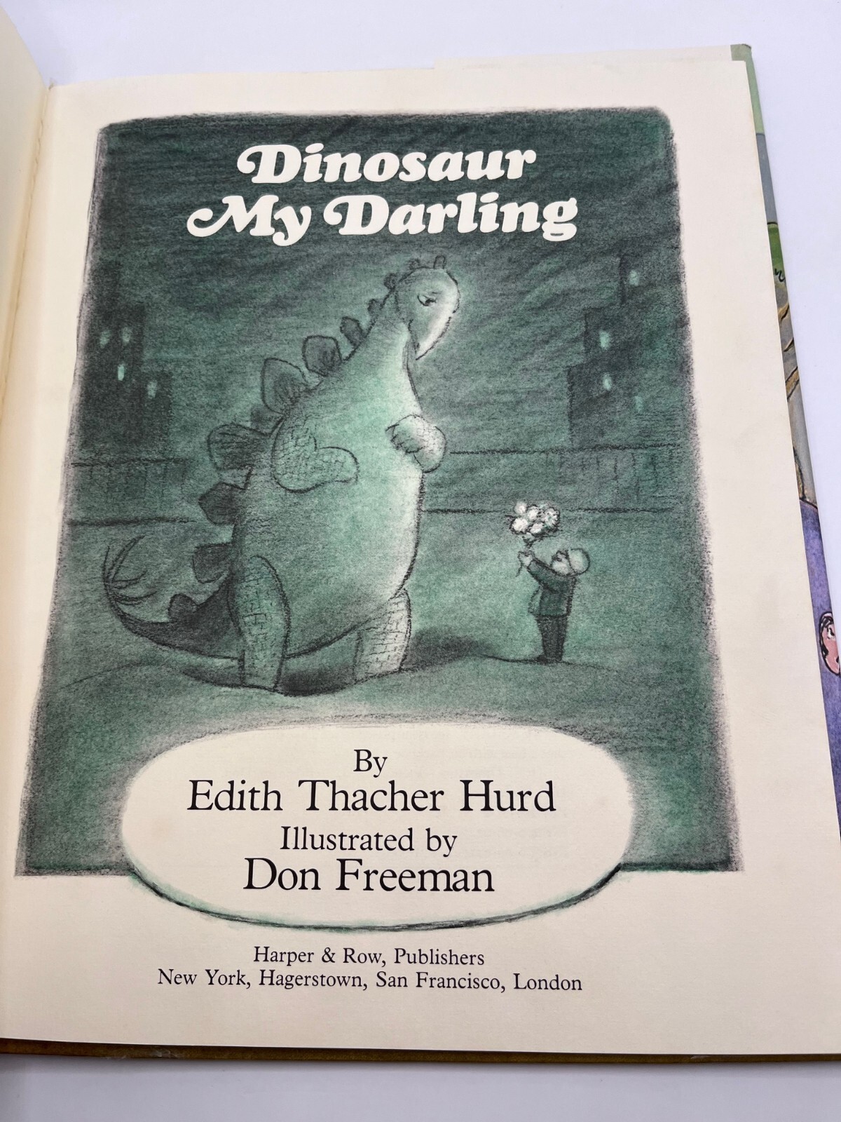 DINOSAUR MY DARLING by Edith Thacher Hurd, Illustrated by Don Freeman, 1st, HCDJ