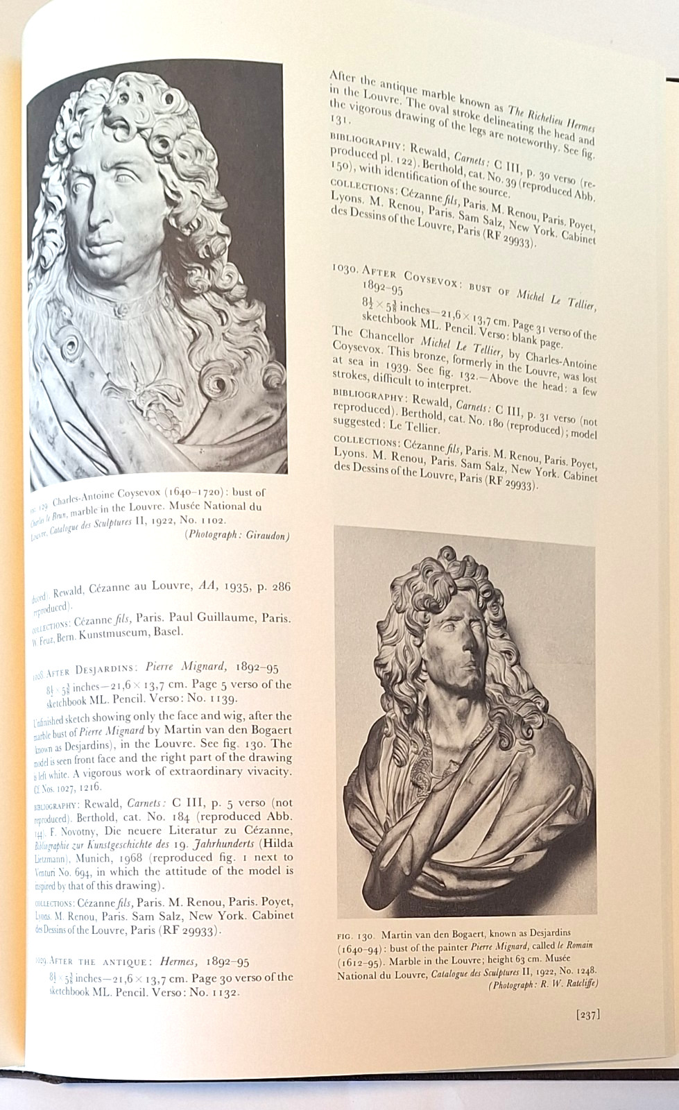 Drawings of Paul Cezanne: A Catalogue Raisonne Adrien Chappui, 1973 First Print