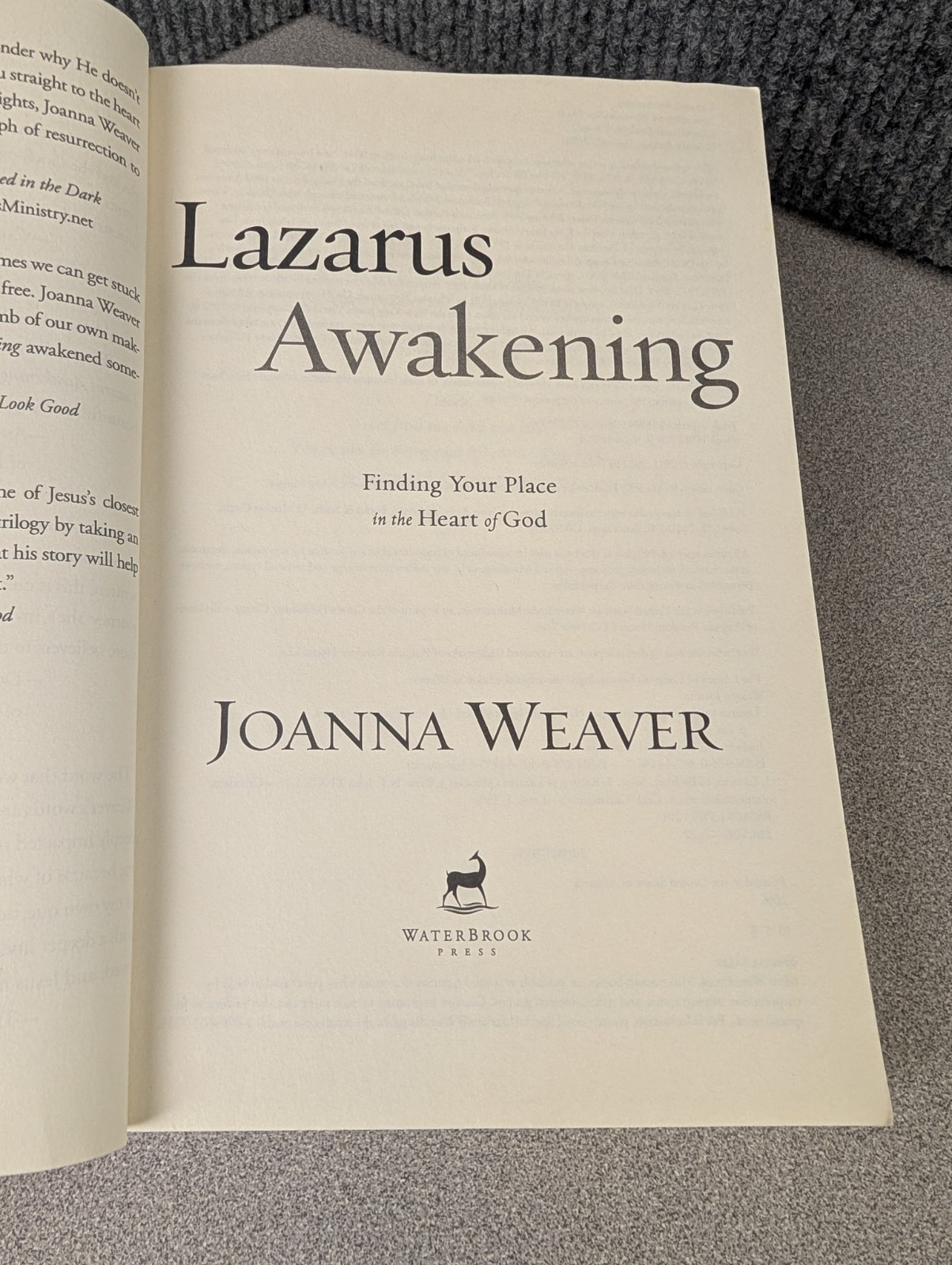 Lazarus Awakening by Joanna Weaver (Paperback, 2011) – Includes Study Guide