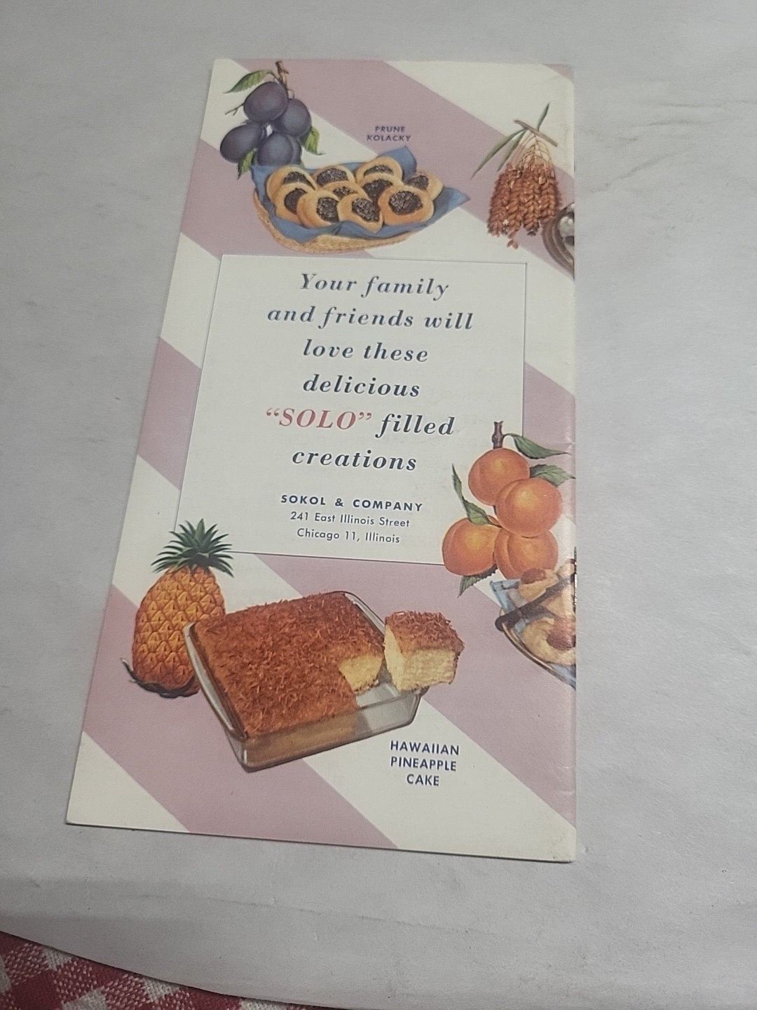 TESTED SOLO RECIPES BOOK Mcm SOKOL & COMPANY LORETTA POWERS Fine 1960
