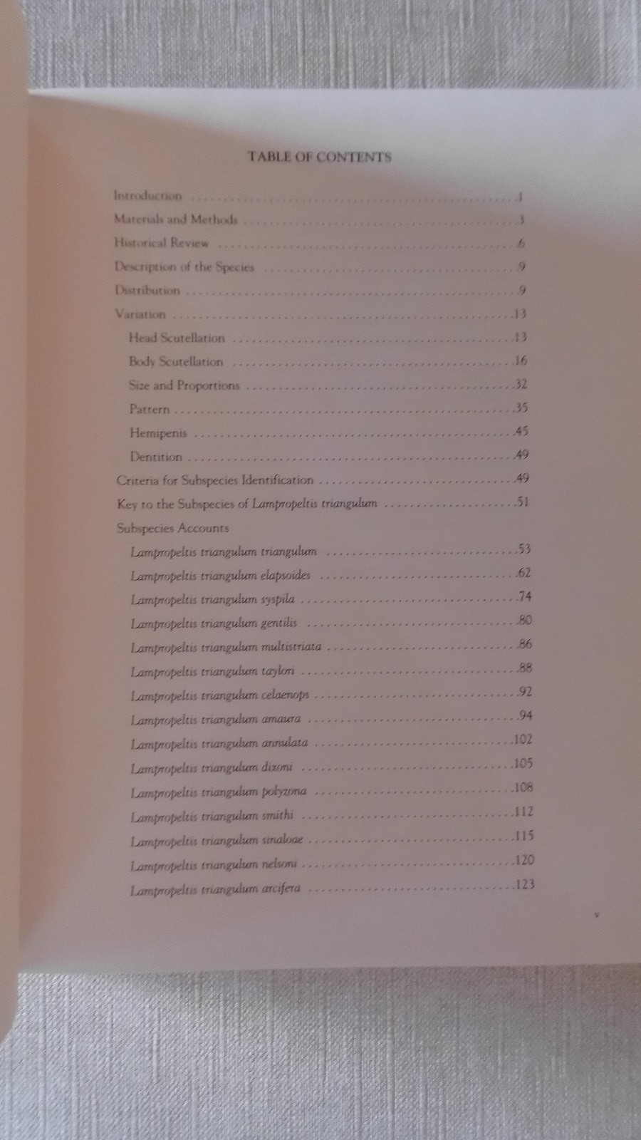 Systematics and Natural History of the American Milk Snake, Lampropeltis triangu