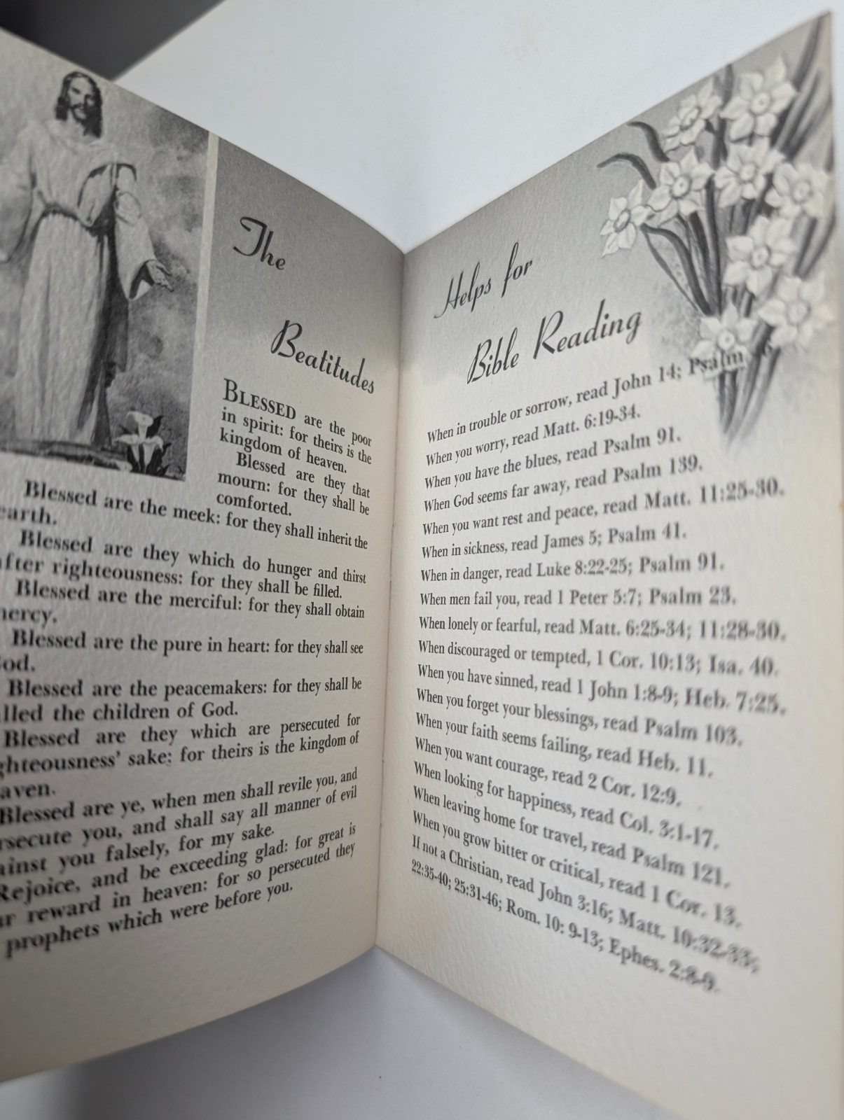 Vtg Gems from the Bible Abingdon Press Pamphlet No. 408 Christian Scripture Help