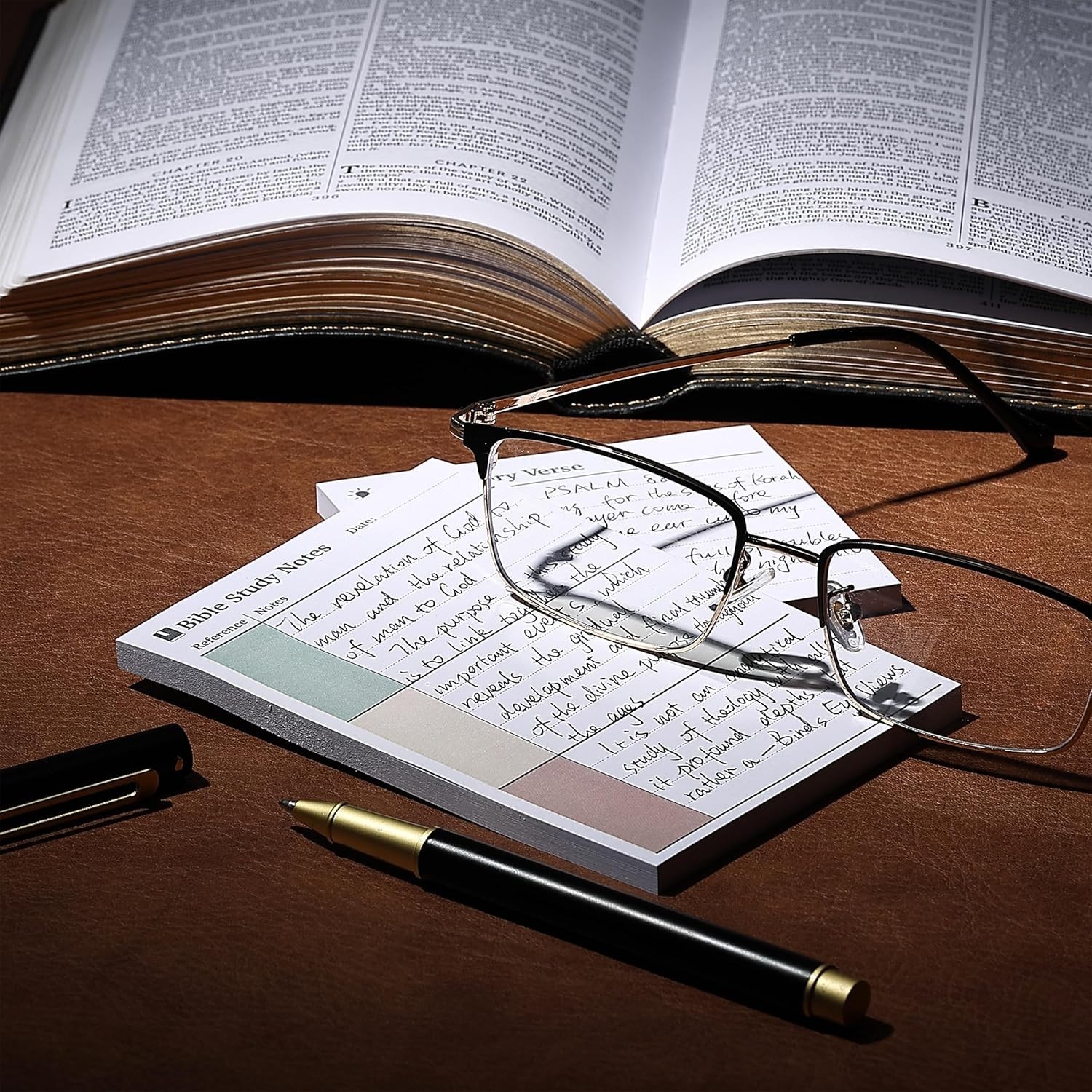 Enhanced Bible Study Experience with 225 Sticky Notes & 125 Tab Set in Vintage