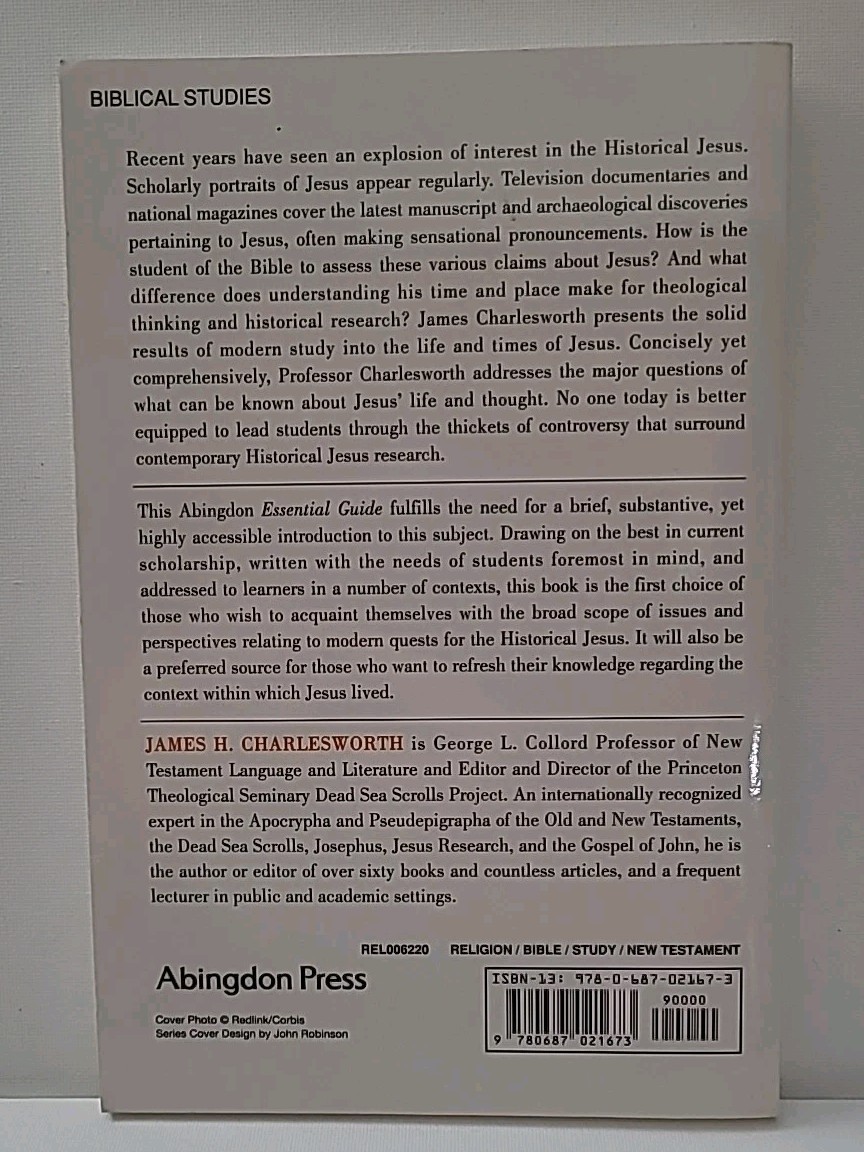 The Historical Jesus: An Essential Guide (Paperback or Softback) J. Charlesworth
