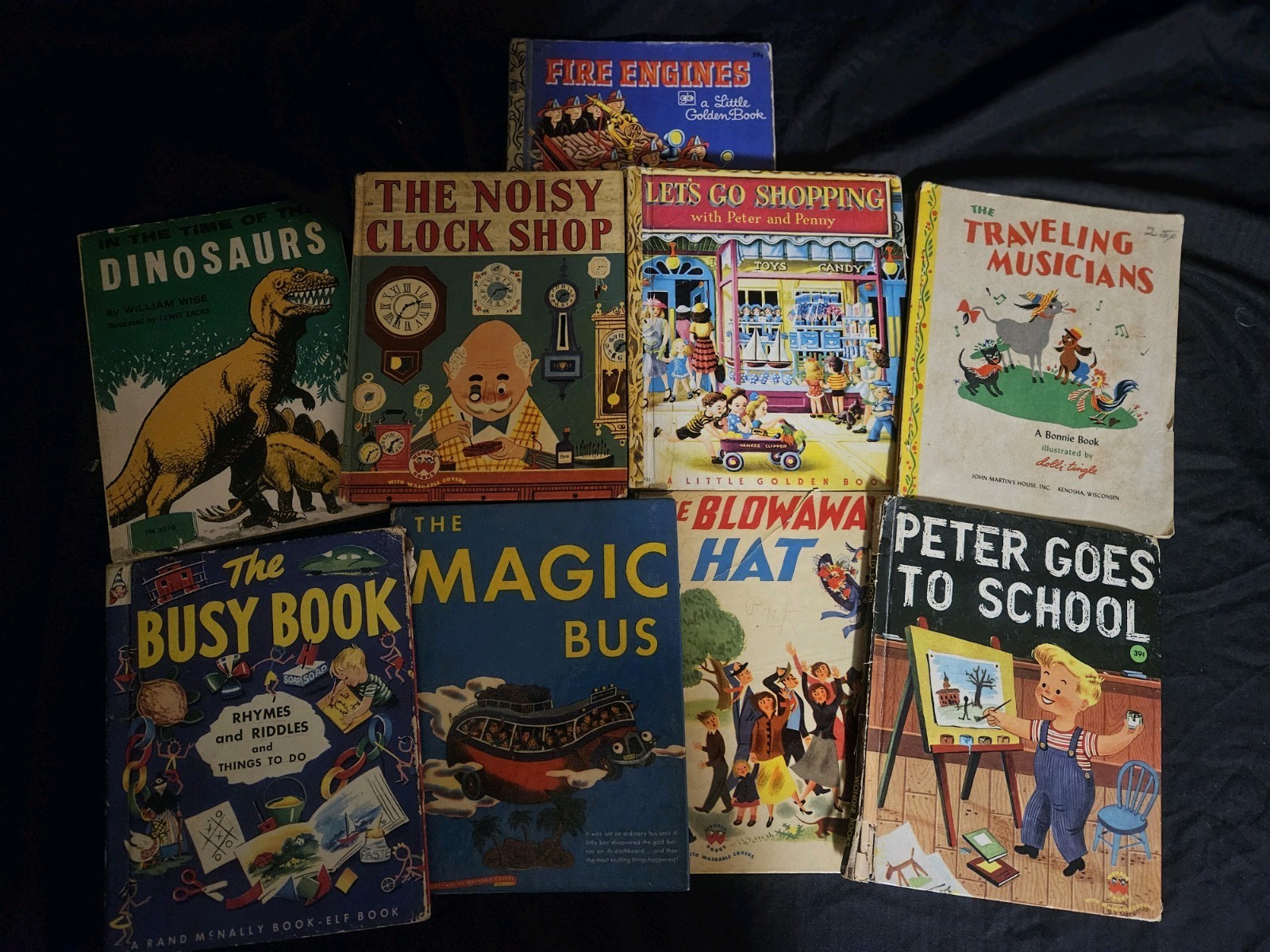Vintage Lot Of 9 Children&rsquo;s Books 1940s 50s 60s 70s. Mixed Condition
