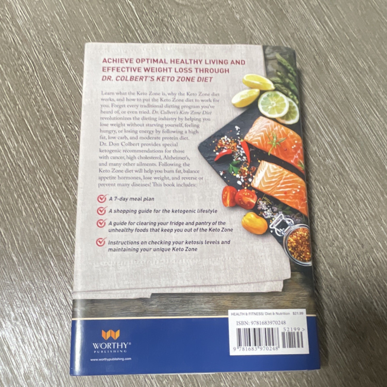 Dr. Colbert&rsquo;s Keto Zone Diet by Don Colbert, MD, Hardcover, Worthy Publishing, …