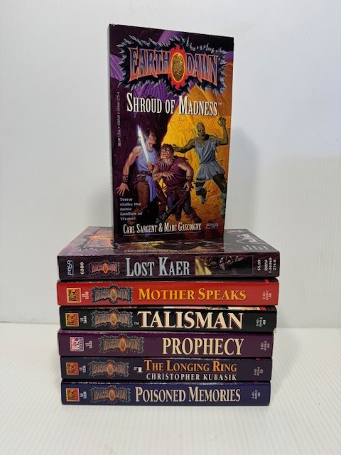 Earthdawn Novels LOT 7 books All First Edition Lost Kaer Talisman Prophecy NEW