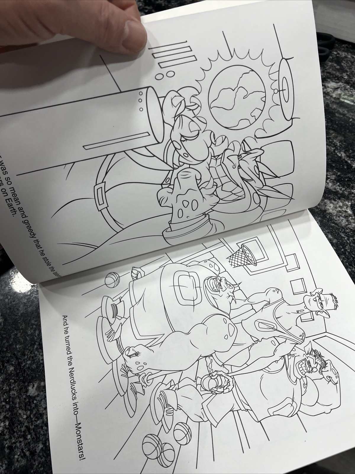 SPACE JAM SWACKHAMMER&rsquo;S MEAN TEAM BASKETBALL PAINT & MARKER BOOK LANDOLL&rsquo;S 1996