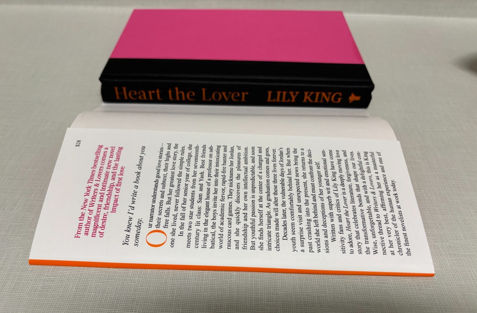 Heart The Lover Lily King youthful choices confront adult later LN 1st ed 25 hbk