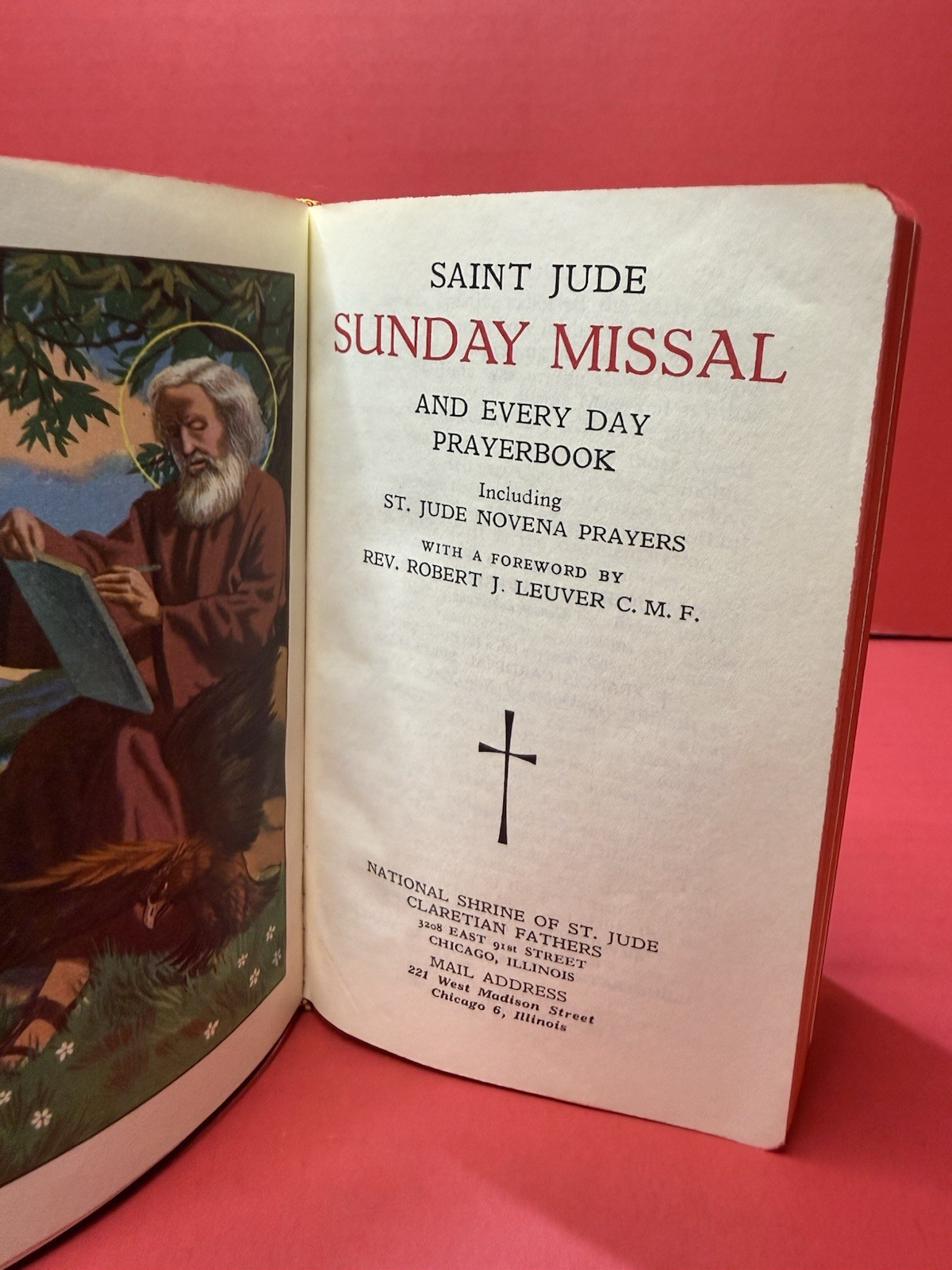 Catholic St Jude Sunday Missal Latin/English 1952 Prayerbook Nr2546 5.5&Prime; x 3.75&Prime;
