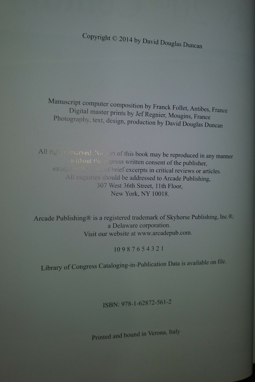 My 20th Century David Douglas Duncan Combat Photographer Picasso Richard Nixon