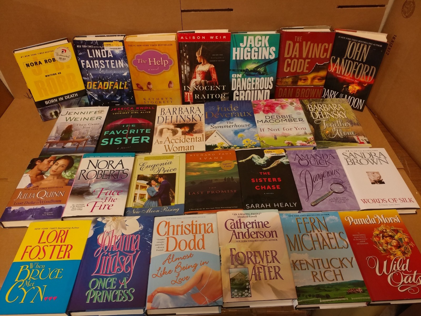 Lot of 15 Pounds Hardcover INSTANT COLLECTION GENERAL FICTION Book MIX GENRE SET