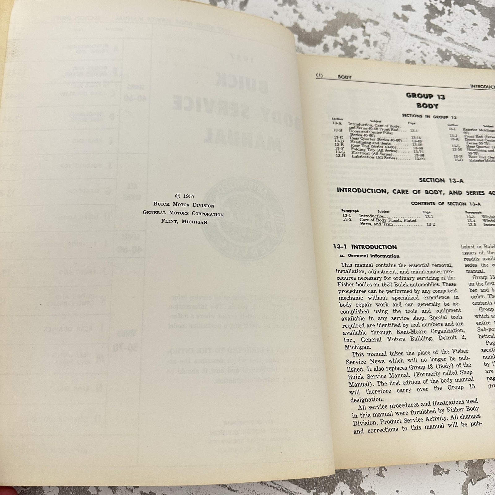Vintage 1957 Buick Maintenance Chassis Body Service Manuals Lot 3 PB Canada