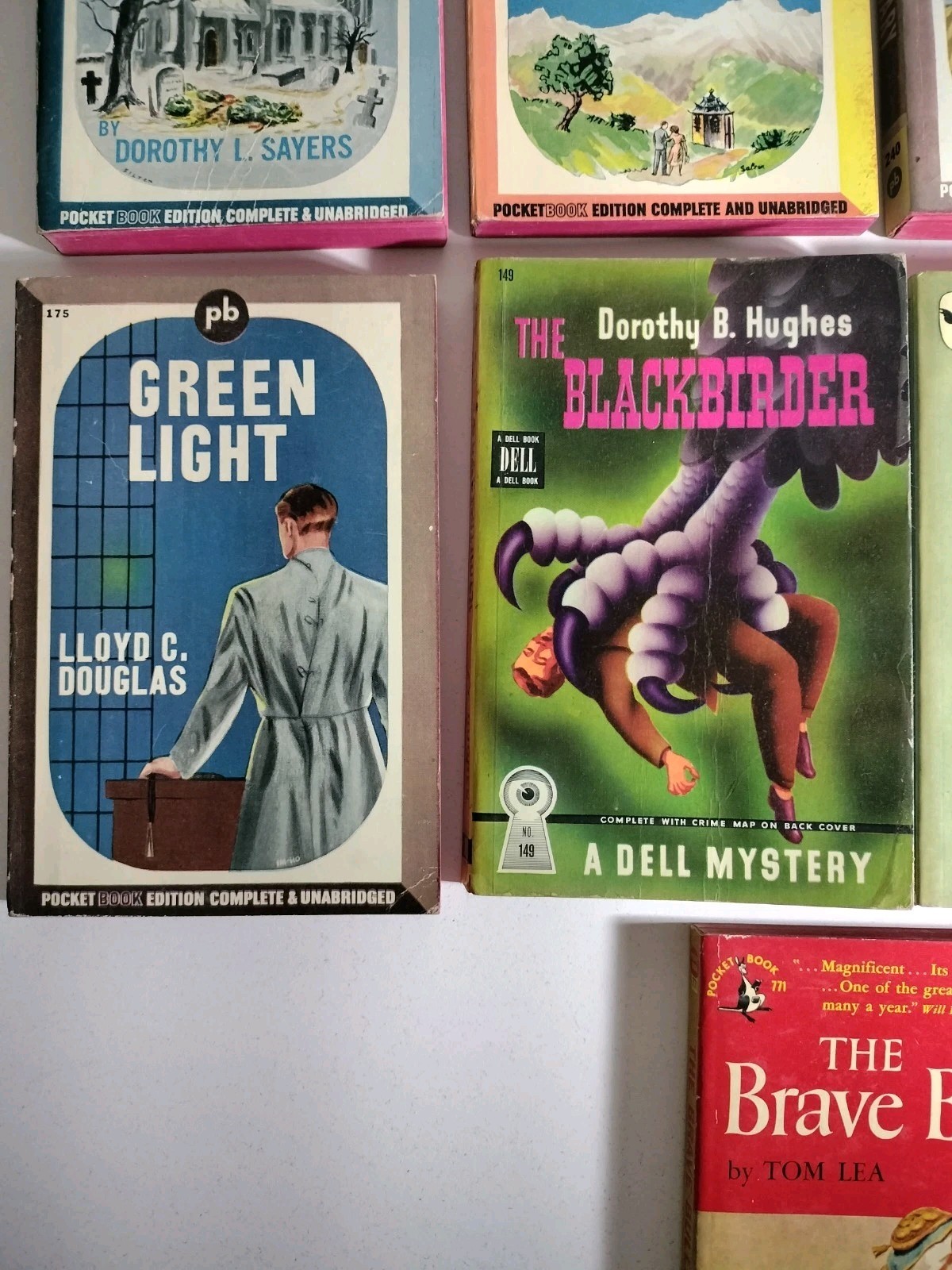 Vintage Pocket Books • 8 First Printings • 1940s–50s Pulp Lot Of 9 Paperbacks