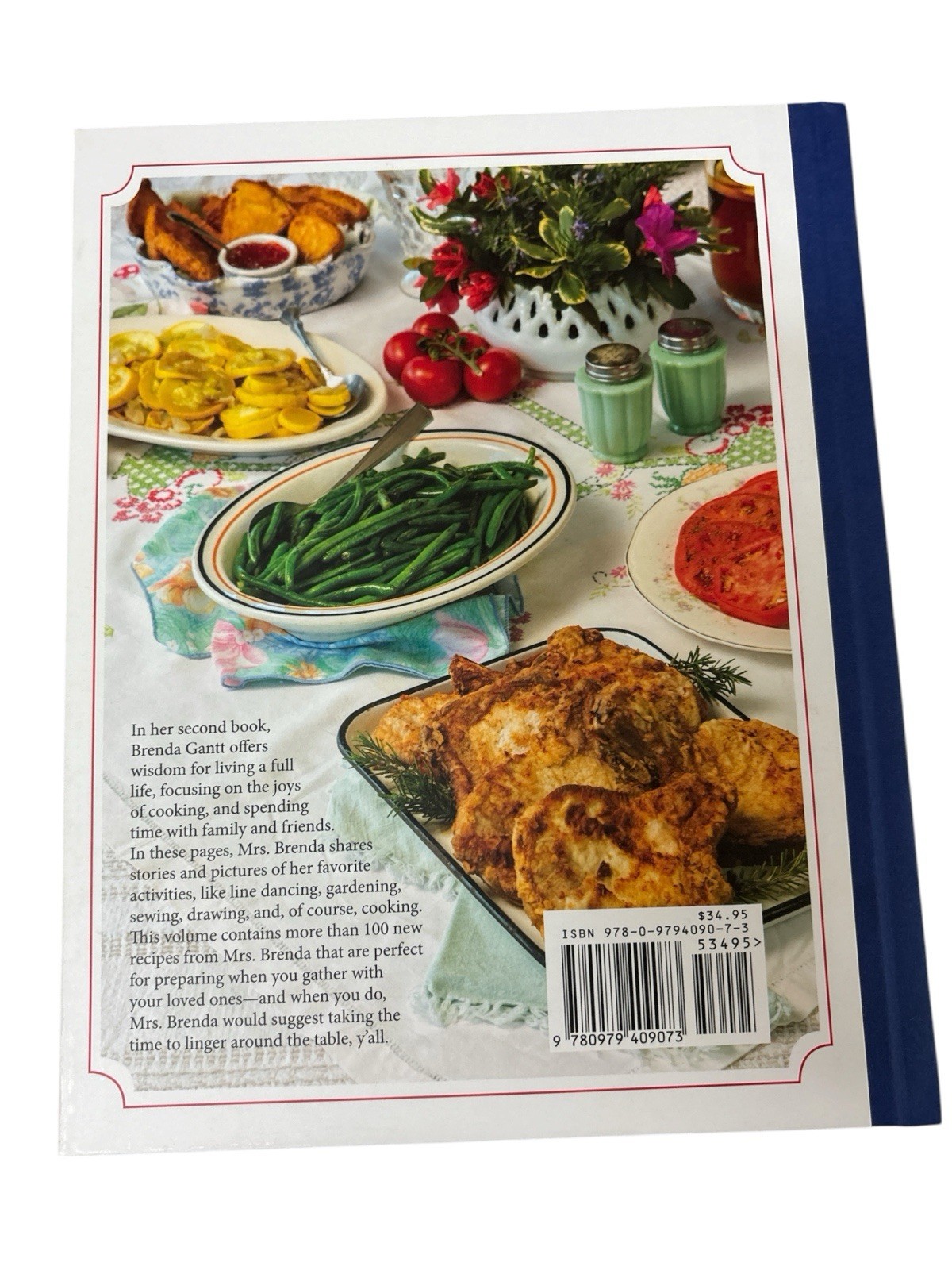 Brenda Gantt Linger Around the Table Y&rsquo;all Hardcover Cookbook 2022 Pre-Owned