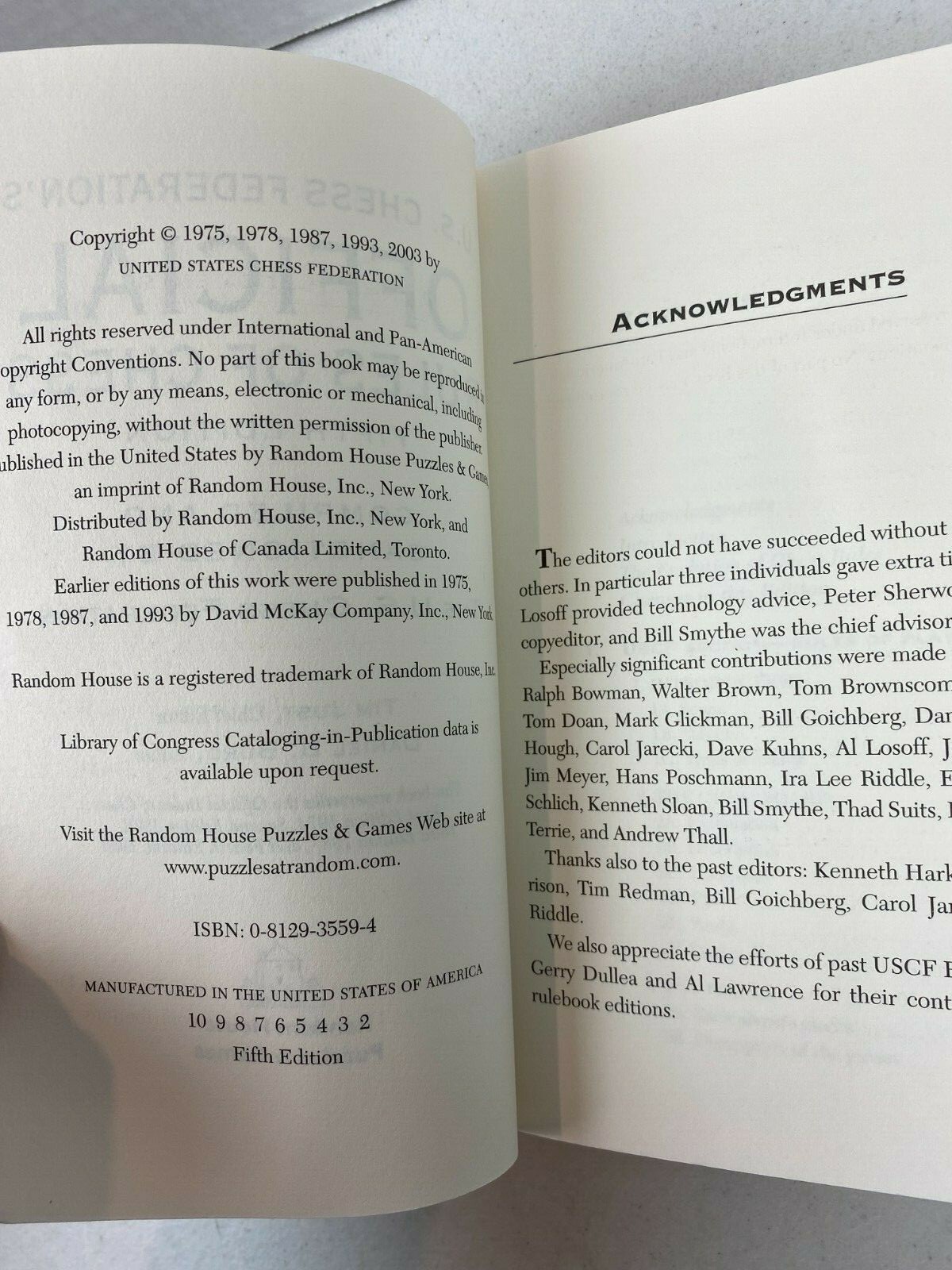 U.S. Chess Federation&rsquo;s Official Rules of Chess 1994 2003 #21M