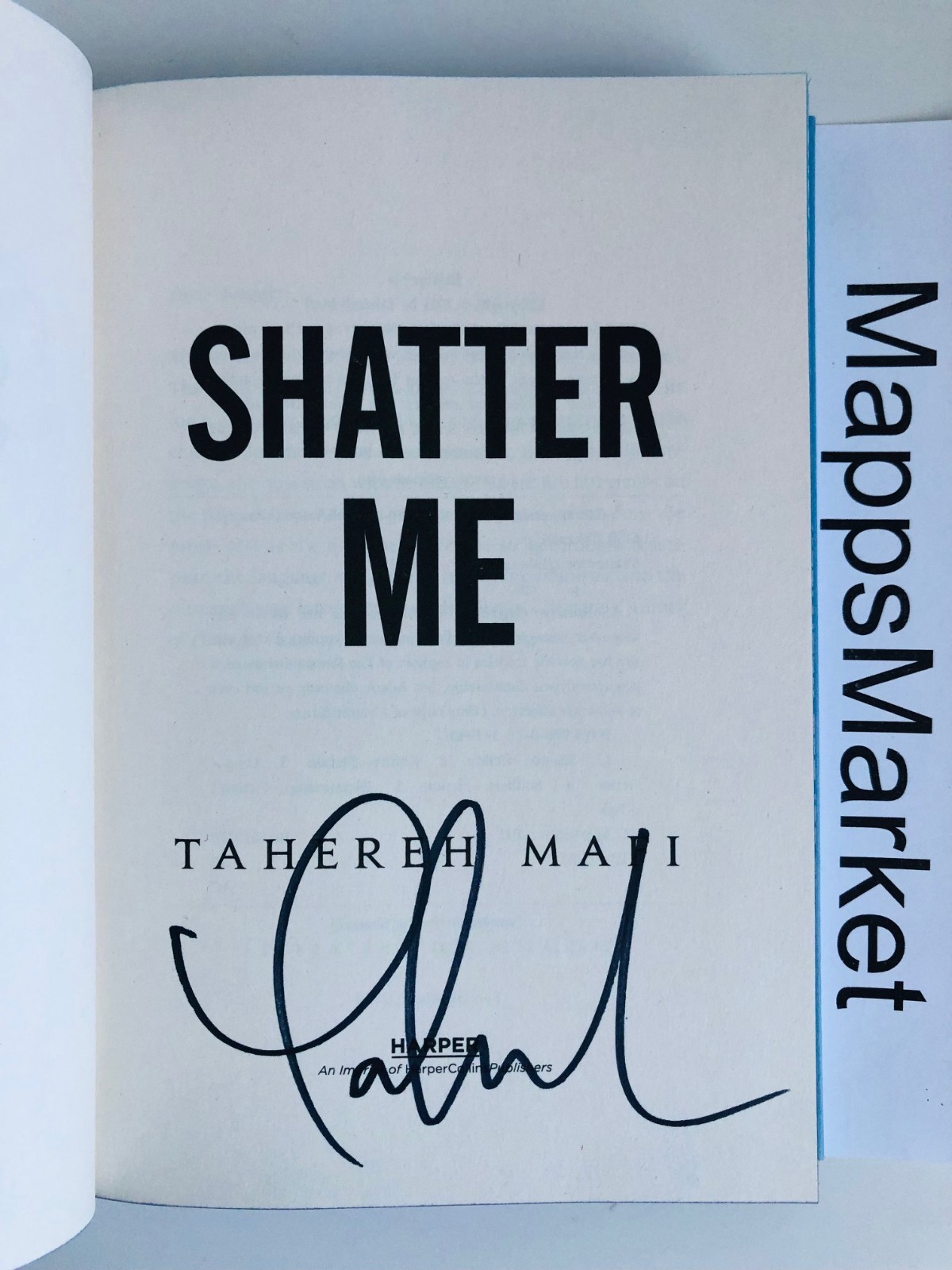 SIGNED Shatter Me Tahereh Mafi COLLECTOR&rsquo;S DELUXE LIMITED EDITION HC ~ Stenciled
