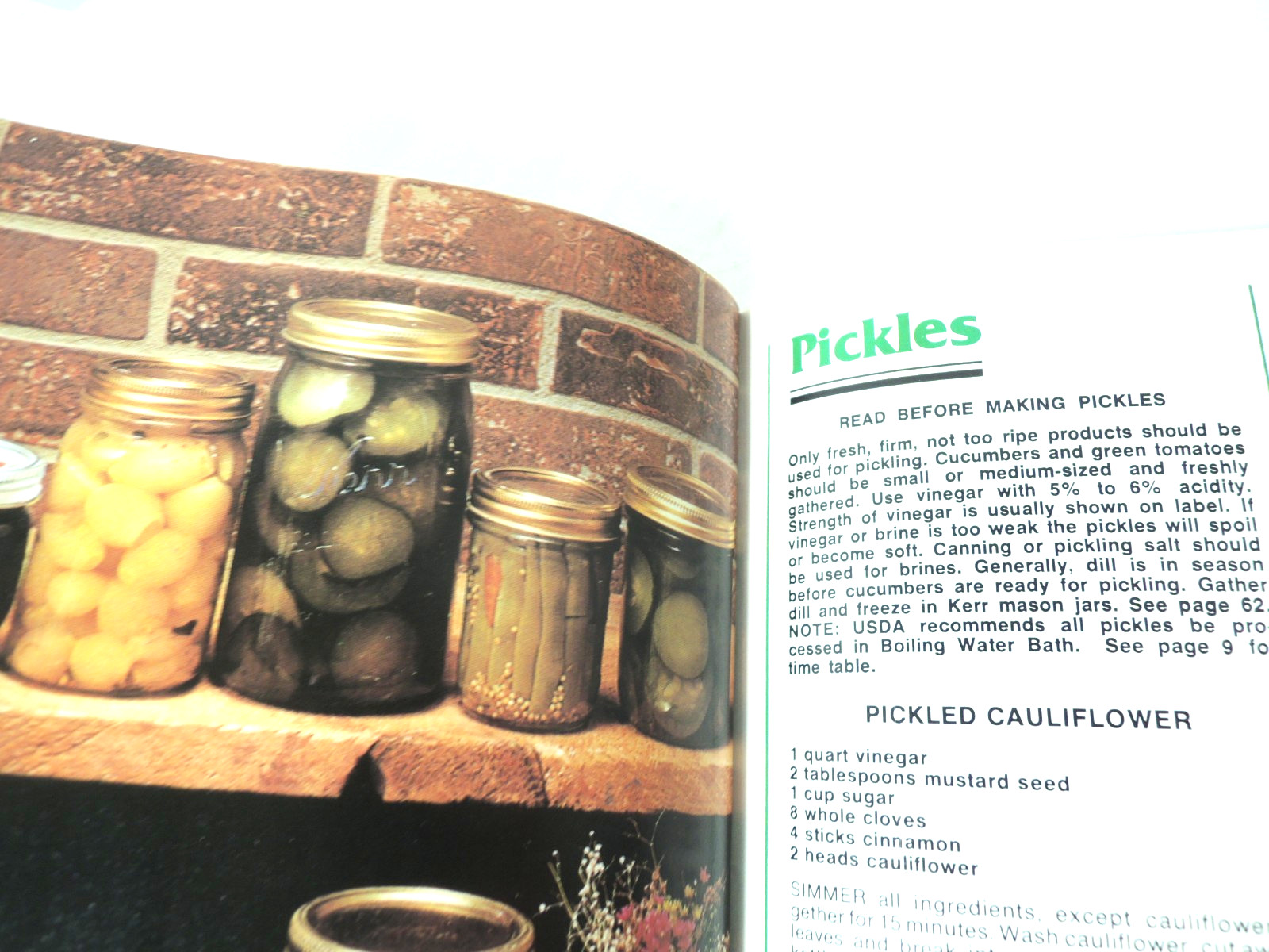 Kerr Home Canning Preserves Pickling 72 pages Illustrated 1982