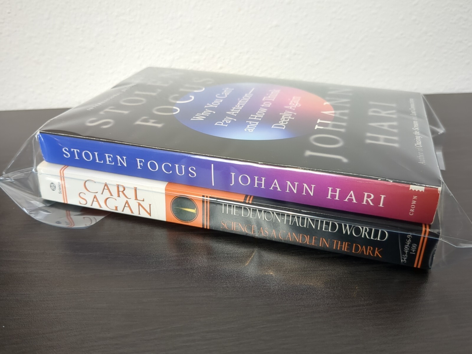 Demon-Haunted World Carl Sagan + Stolen Focus Johann Hari Bonus Lot