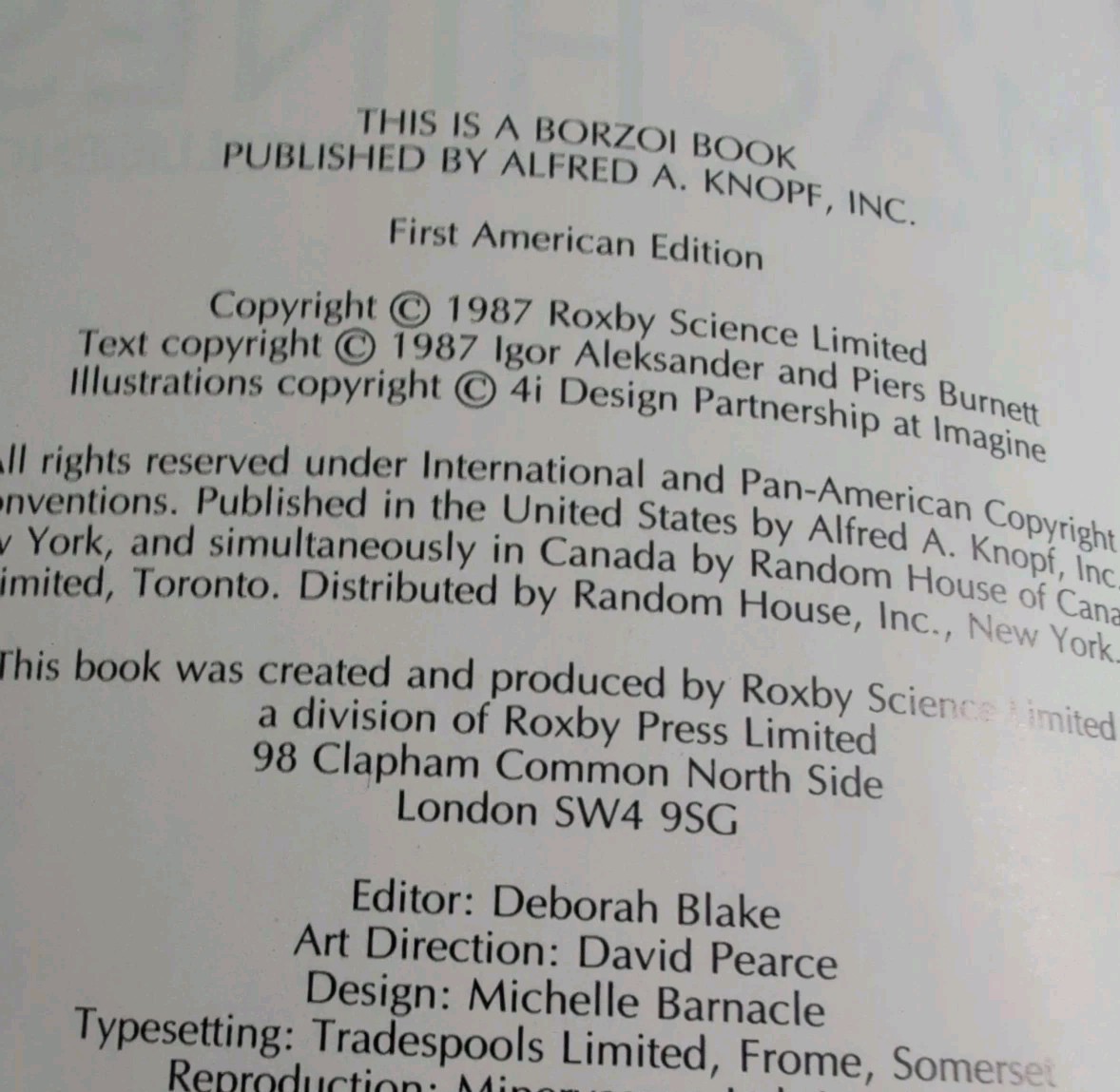1987 (1st America Ed) THINKING MACHINES search artificial intelligence #COMPUTER