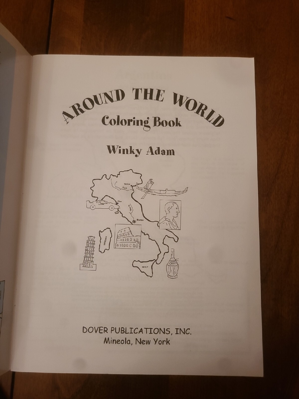 Around the World Coloring Book (Dover History Coloring Book) by Winky Adam