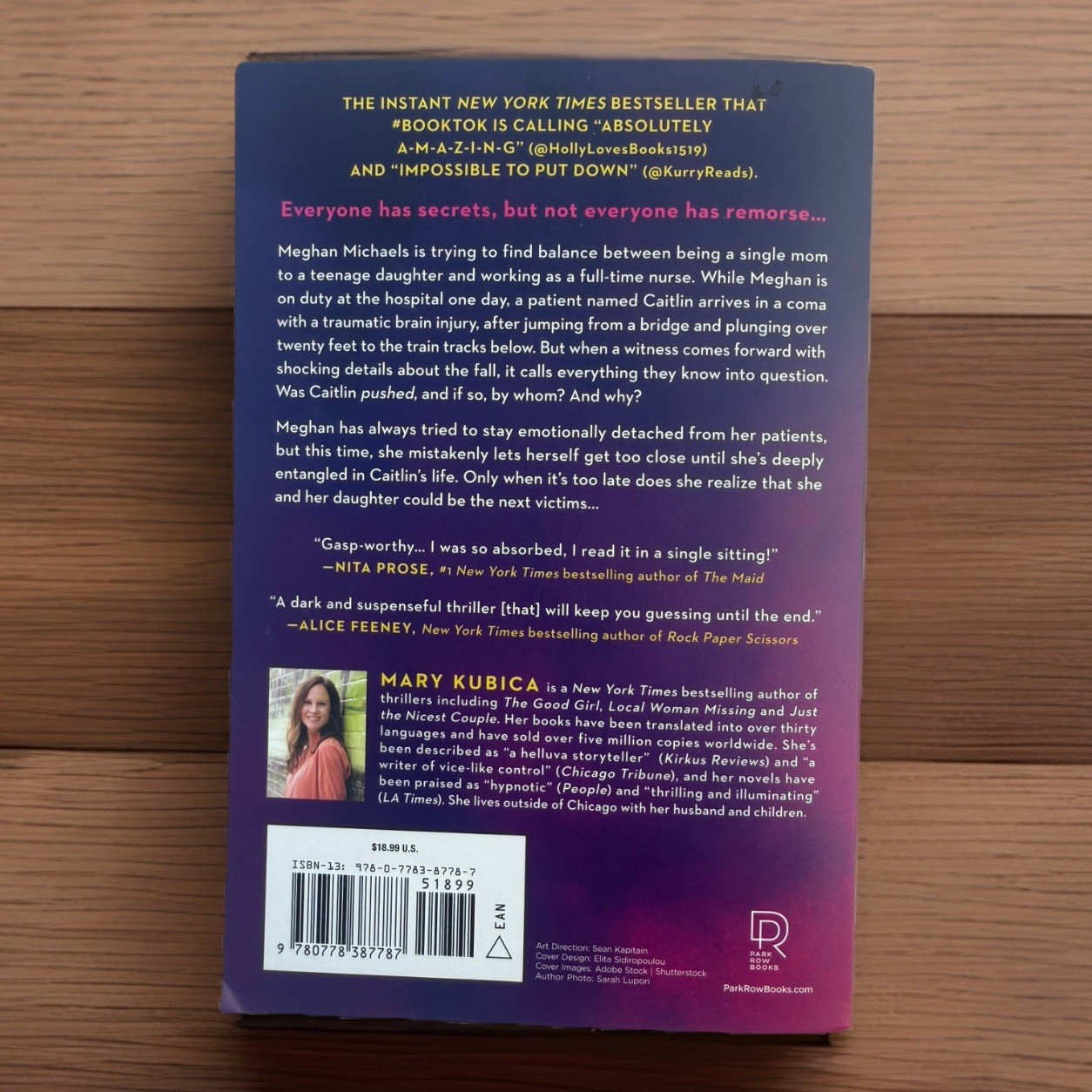 She&rsquo;s Not Sorry Paperback Book by Mary Kubica Psychological Thriller