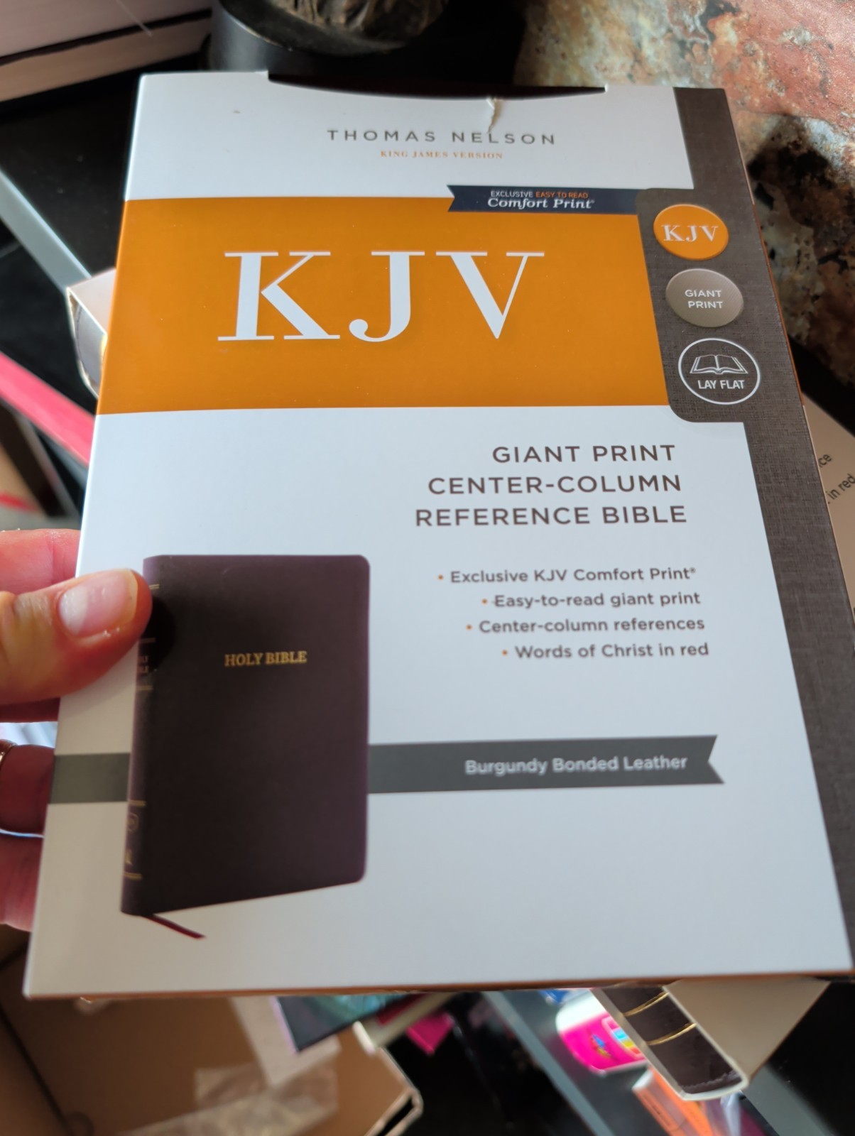UNUSED GIFTABLE KJV BIBLE LOT J1: Giant Print/Study/Compact/I AM/Genuine Leather