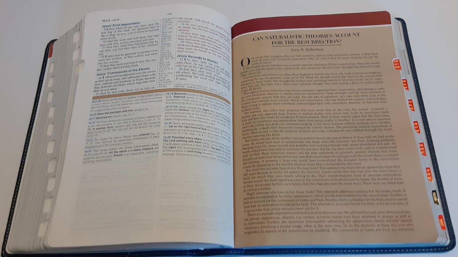 KJV King James Version Study Bible Holman Indigo (Blue) LeatherTouch Indexed