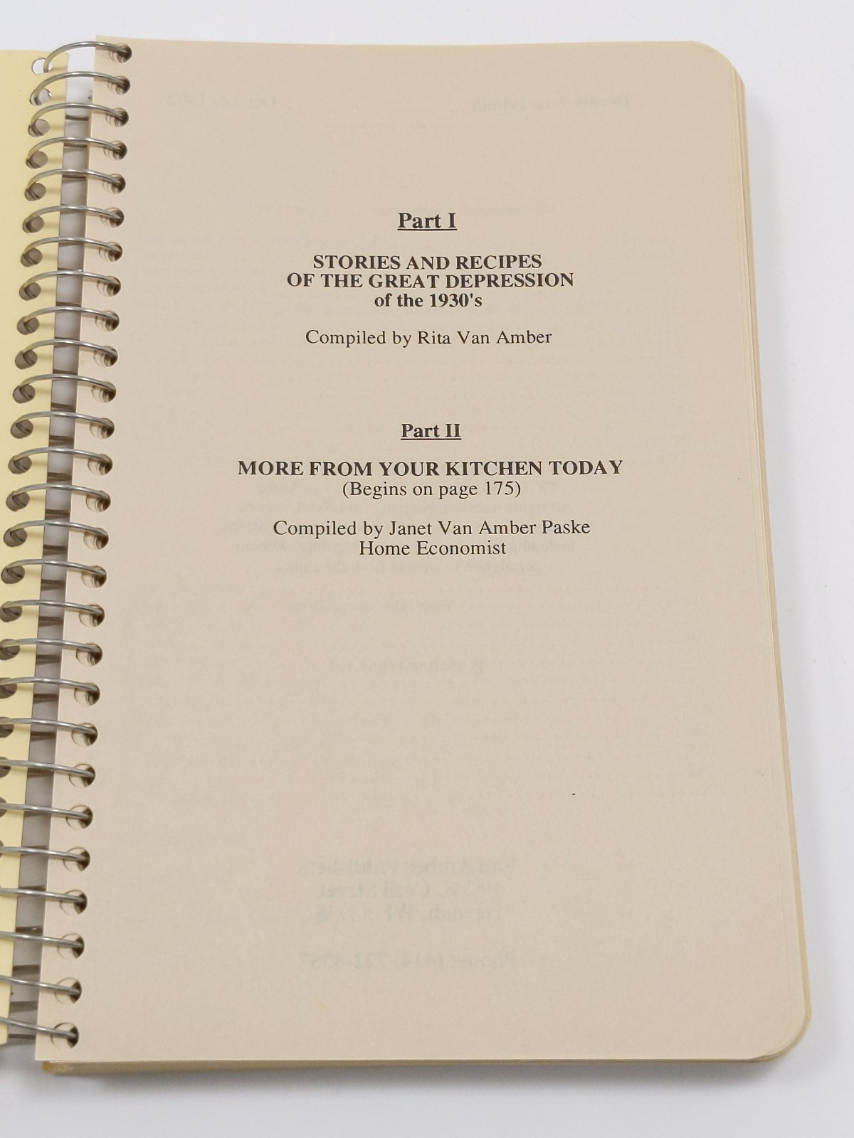 Stories and Recipes of the Great Depression of the 1930&rsquo;s