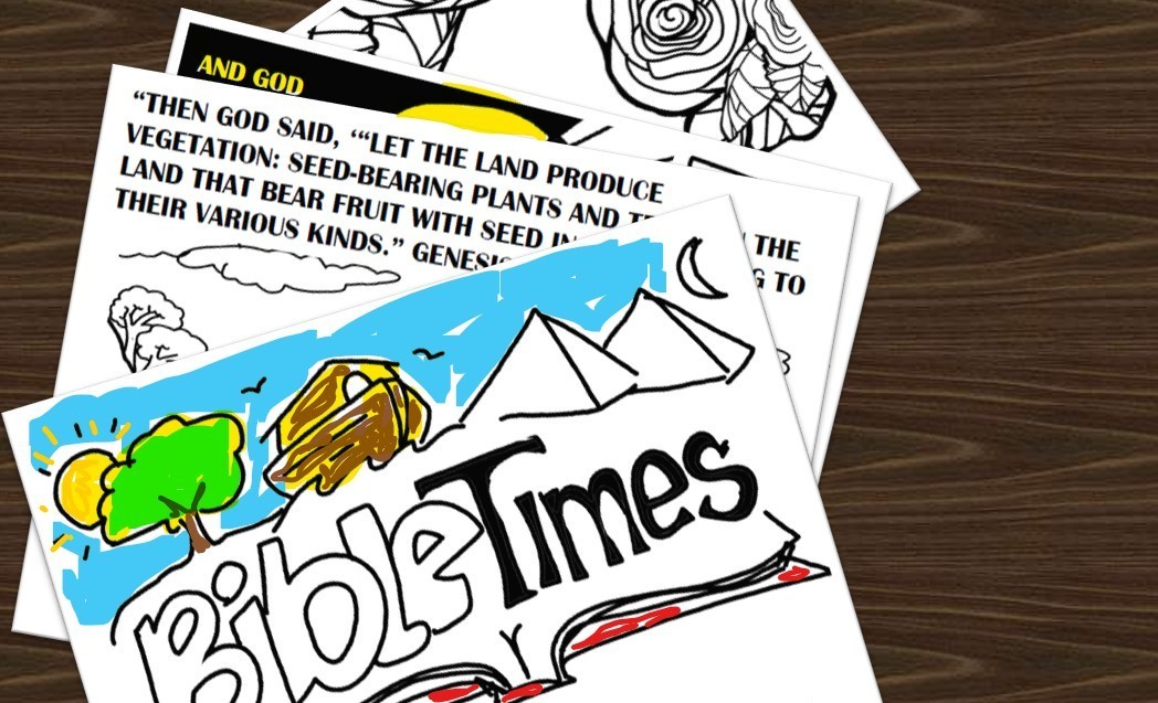 DIGITAL- 2026 BIBLE TIMES ACTIVITY COLOR BOOK vol 1 GENESIS 1*PRINT REQ&rsquo;D* 11pgs