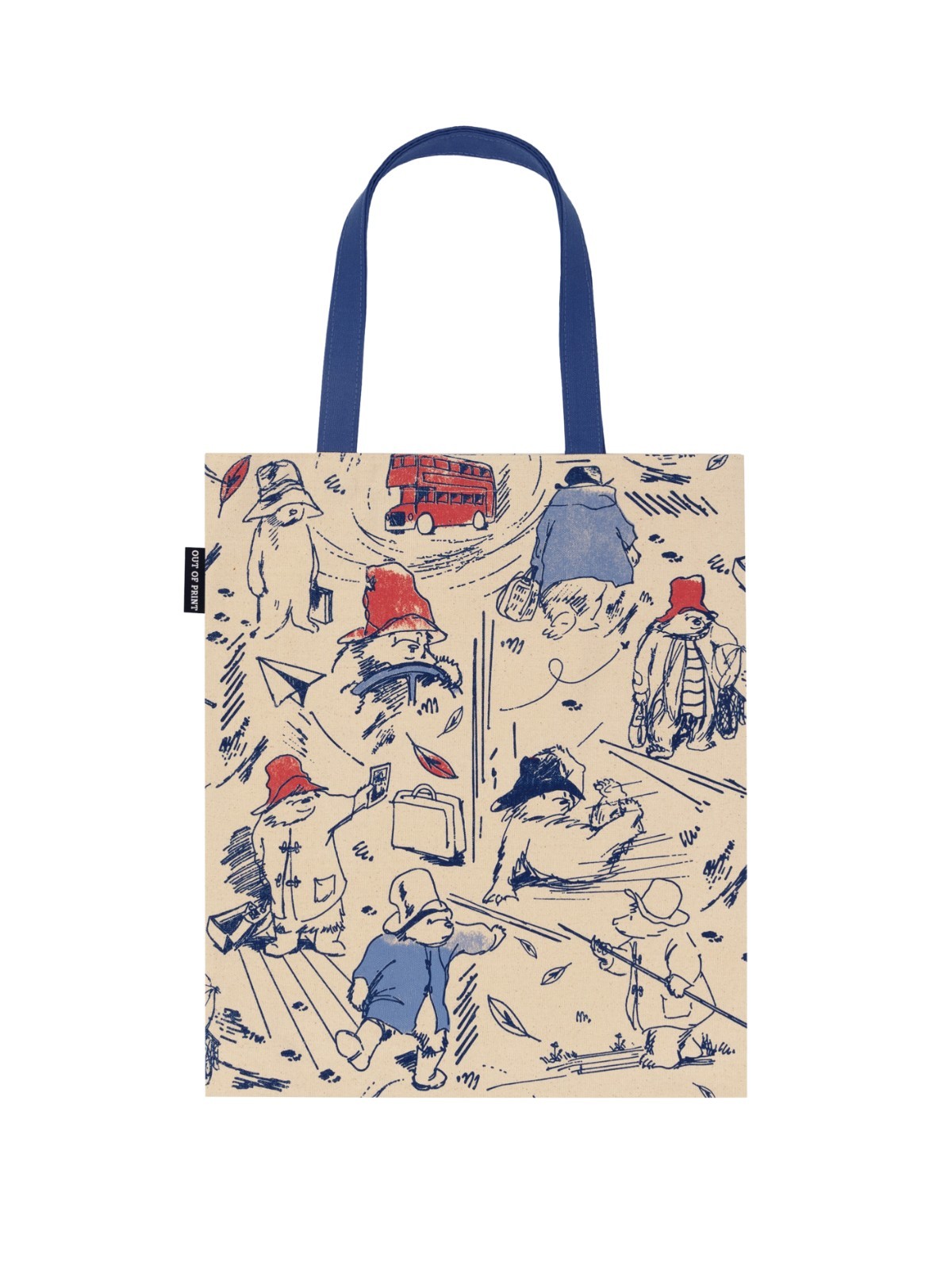 Paddington Bear Tote Bag by Out of Print 15&Prime; W x 17&Prime; H 100% Cotton Canvas