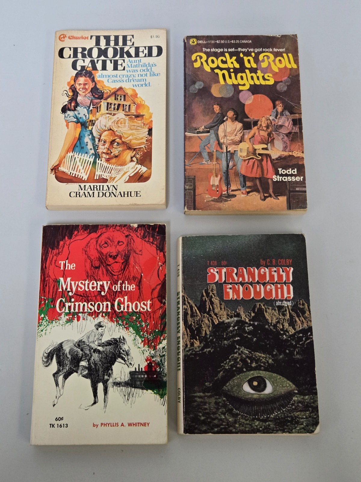 Vintage Teen Paperback Lot (4) Strange Enough! T 438 and others (1970&rsquo;s & 80&rsquo;s)