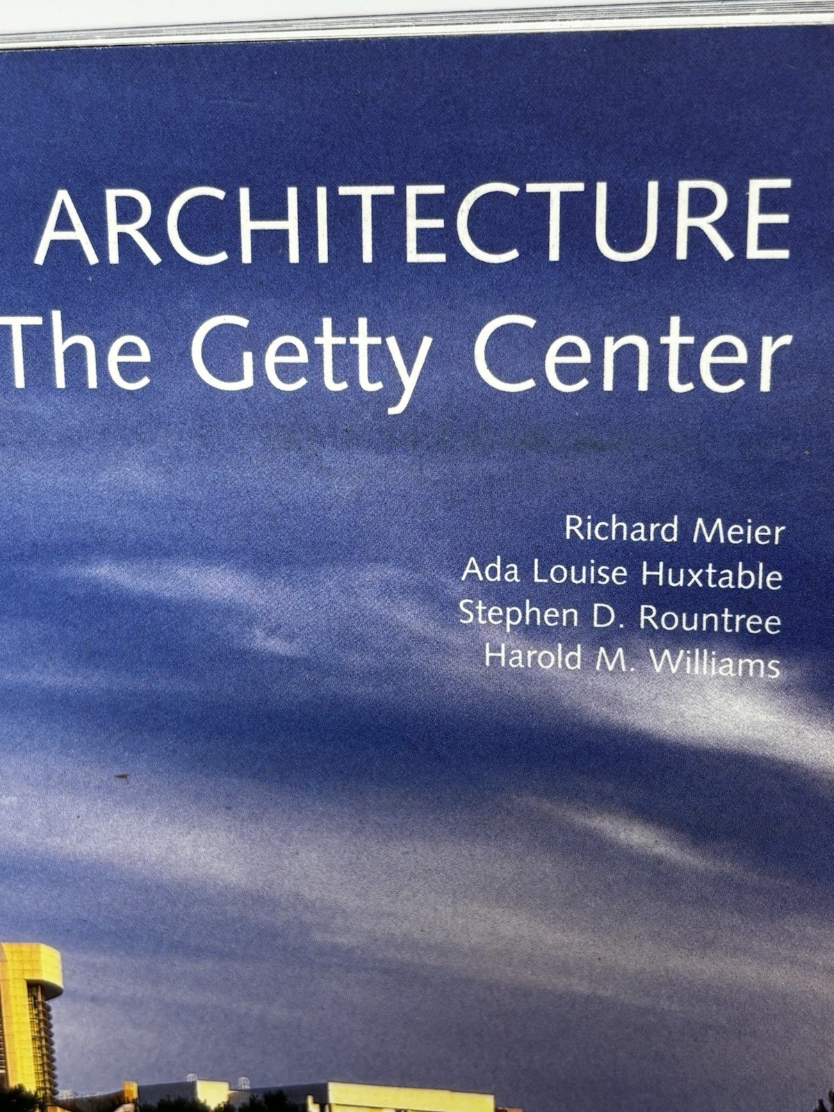 Making Architecture The Getty Center1997 168 pages VTG 10&Prime;x 10&Prime;