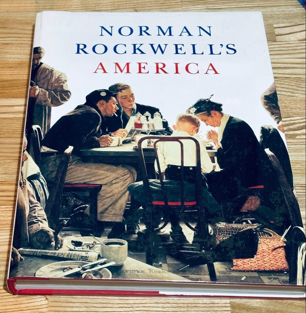 Norman Rockwell&rsquo;s America Art Book 13.4×10.3in Large Format Like